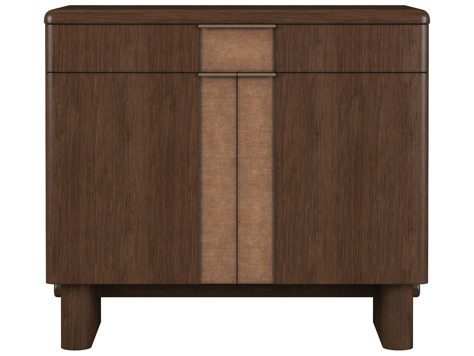 A.R.T. Furniture Verge Brown Handcrated Walnut Parrawood Accent Chest