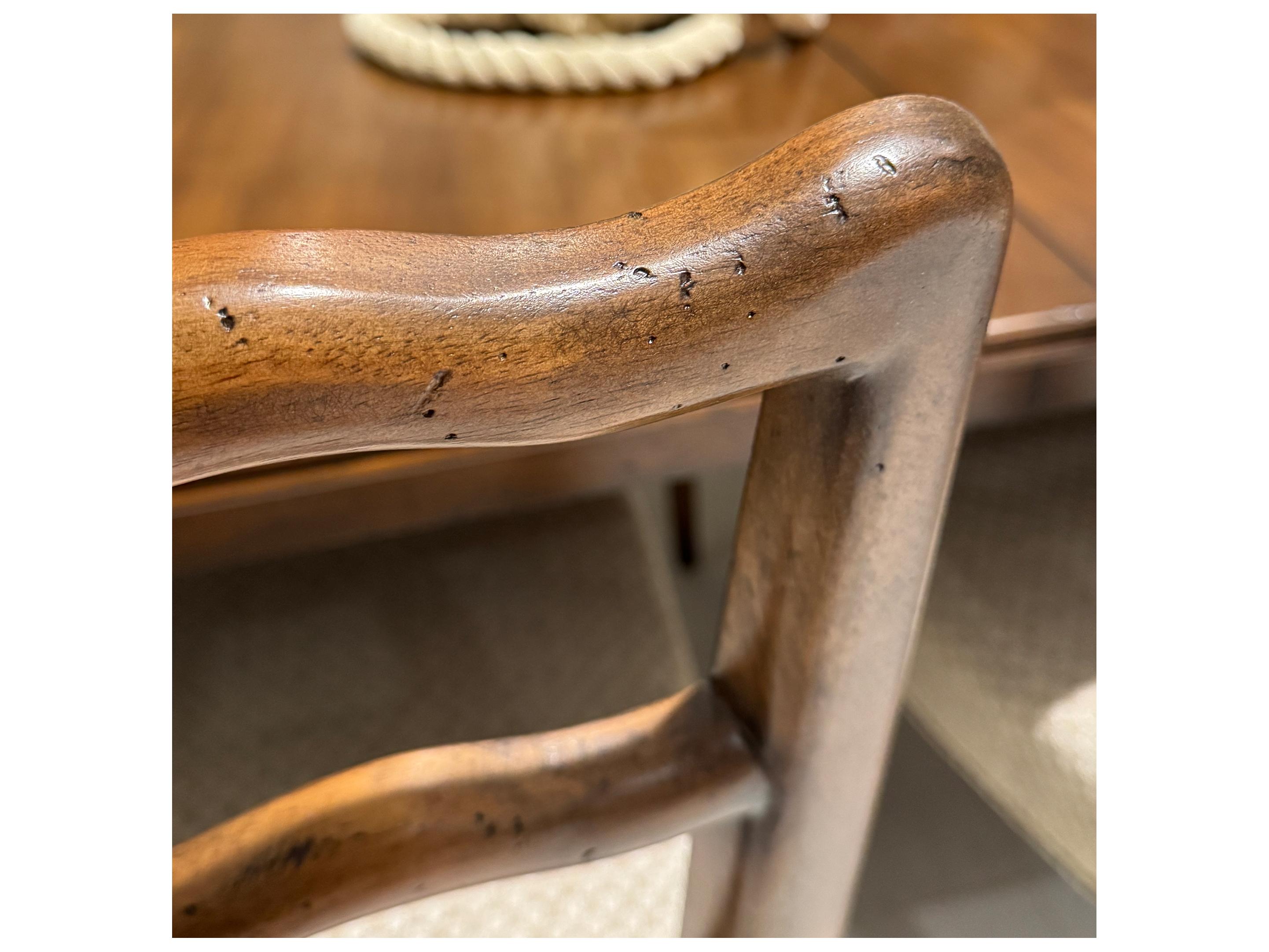 A.R.T. Furniture Harbor Parrawood Brown Upholstered Arm Dining Chair