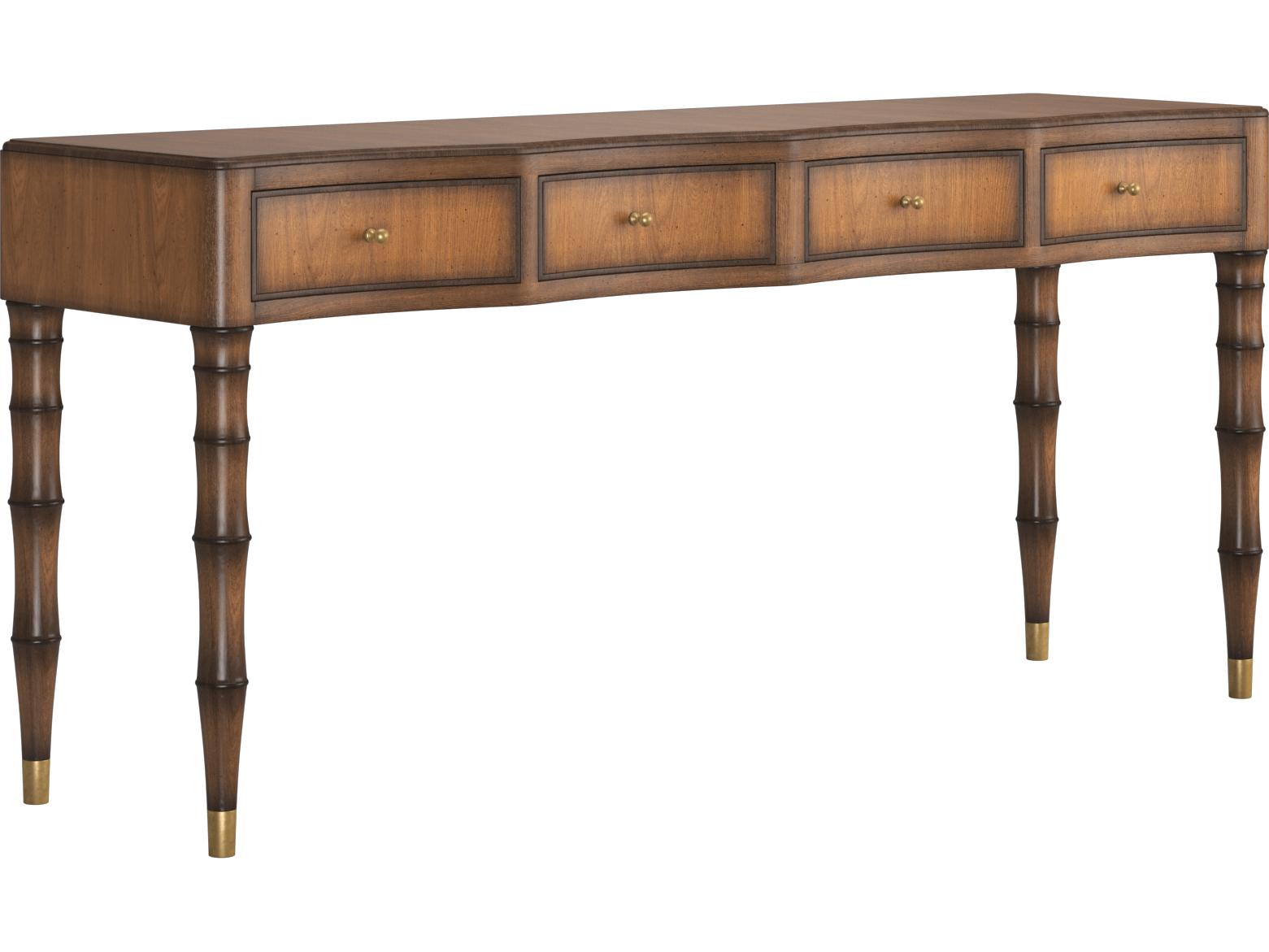A.R.T. Furniture Harbor Rectangular Warm Walnut Deep Woods Console Table