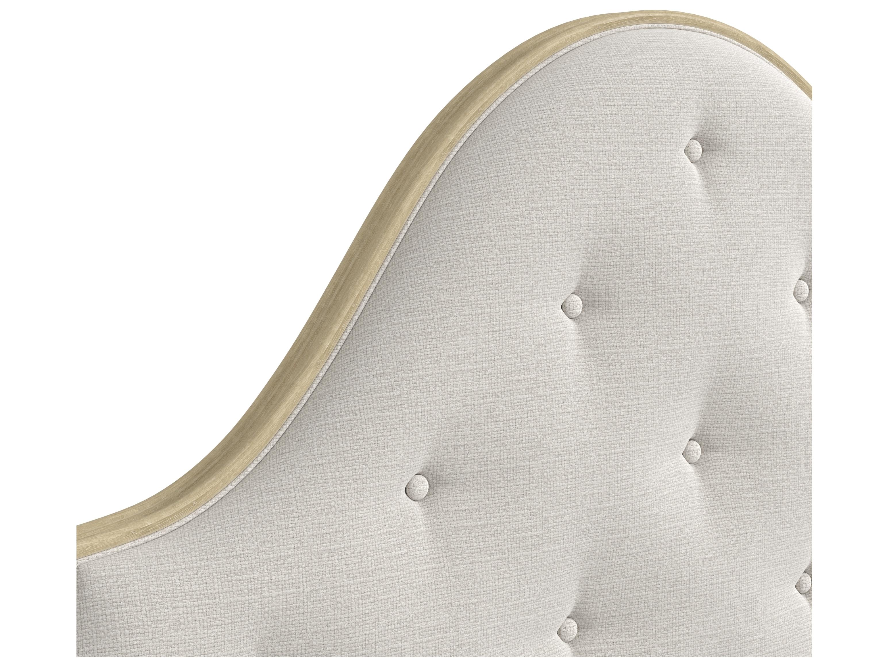 A.R.T. Furniture Haven Warm White Oak Upholstered Queen Panel Bed