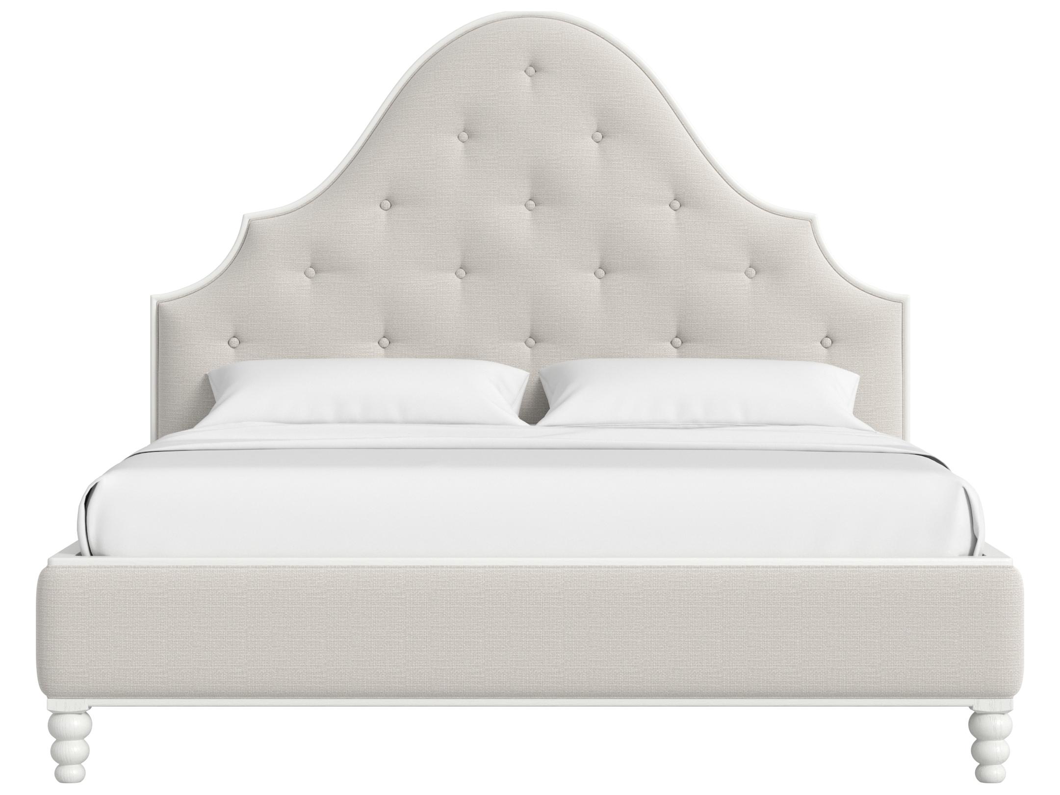 A.R.T. Furniture Haven Warm White Beige Upholstered Queen Panel Bed