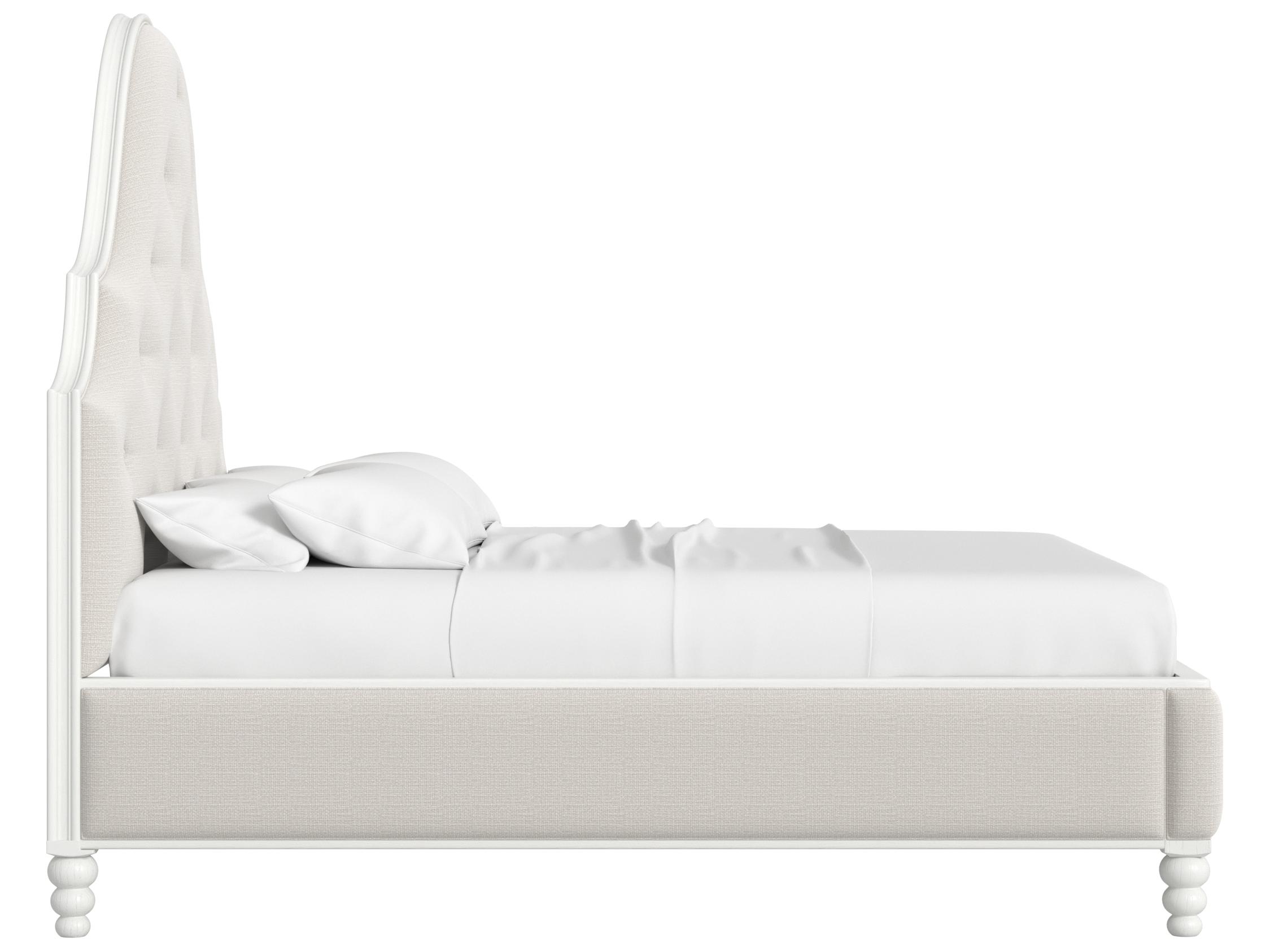 A.R.T. Furniture Haven Warm White Beige Upholstered Queen Panel Bed