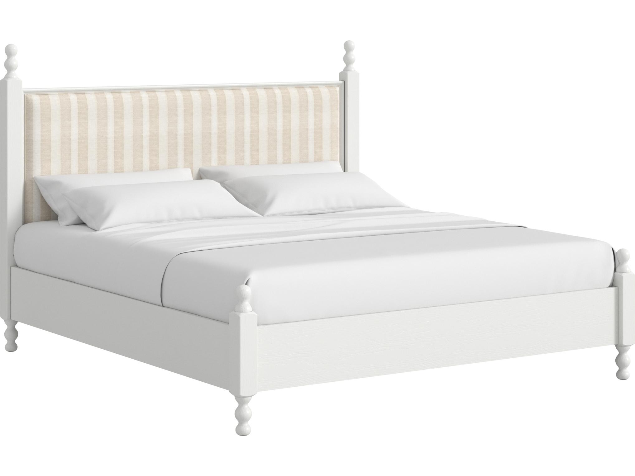 A.R.T. Furniture Haven Warm White Parrawood Wood Queen Panel Bed