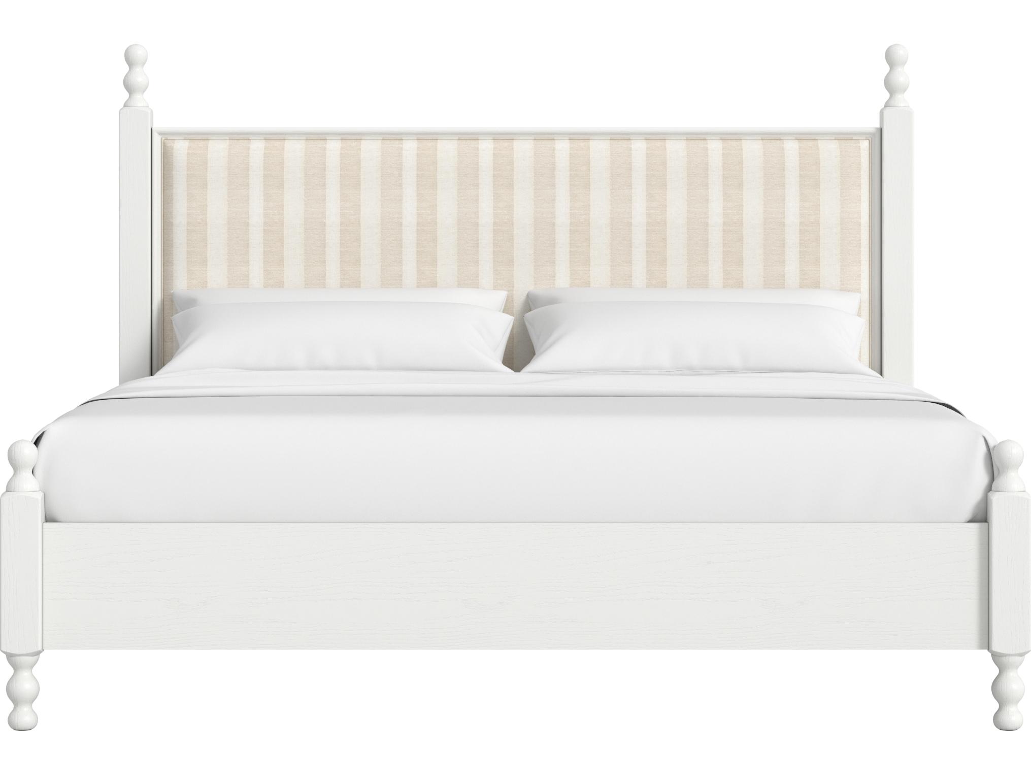 A.R.T. Furniture Haven Warm White Parrawood Wood King Panel Bed