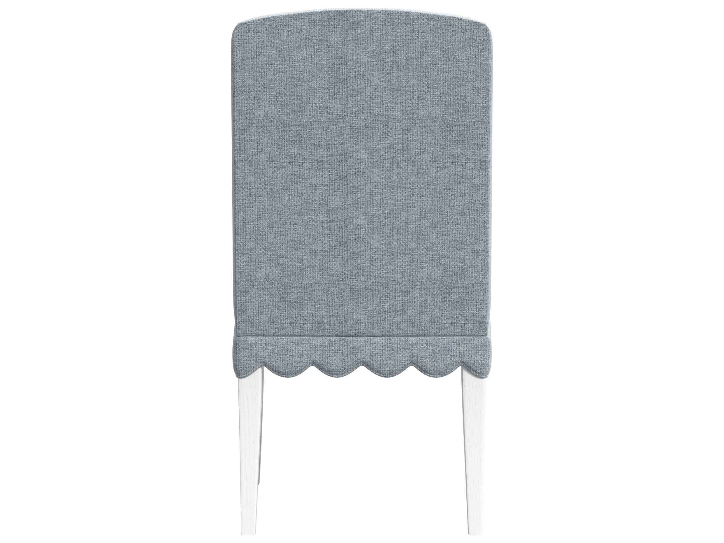 A.R.T. Furniture Haven Parrawood Blue Upholstered Armless Dining Chair Set of 2