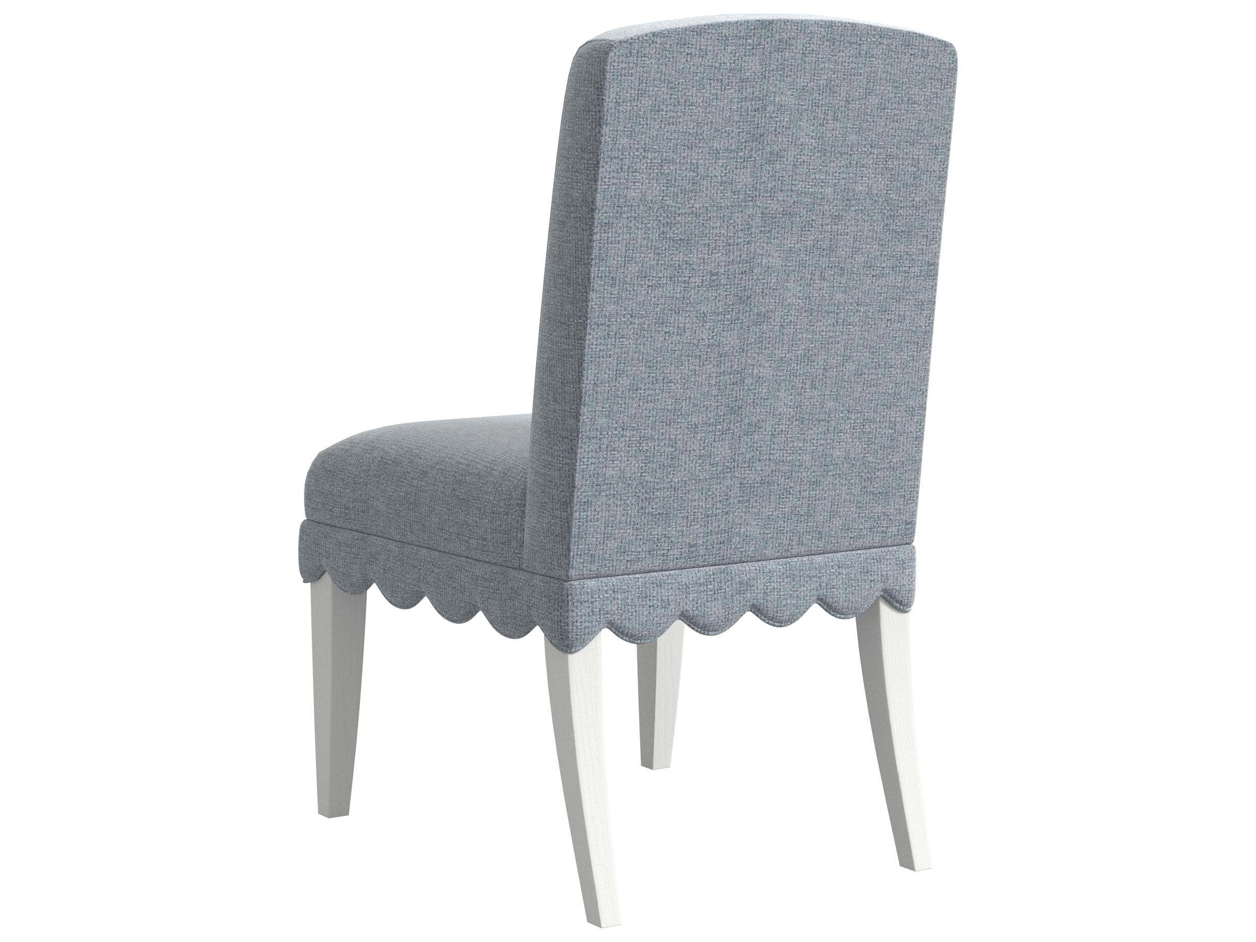 A.R.T. Furniture Haven Parrawood Blue Upholstered Armless Dining Chair Set of 2