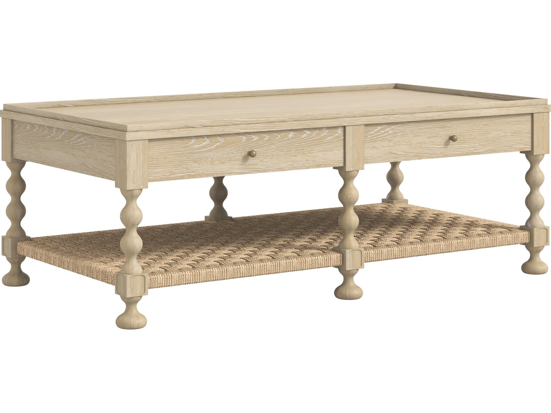 A.R.T. Furniture Haven Rectangular Wood Blonde Oak Sun Coffee Table