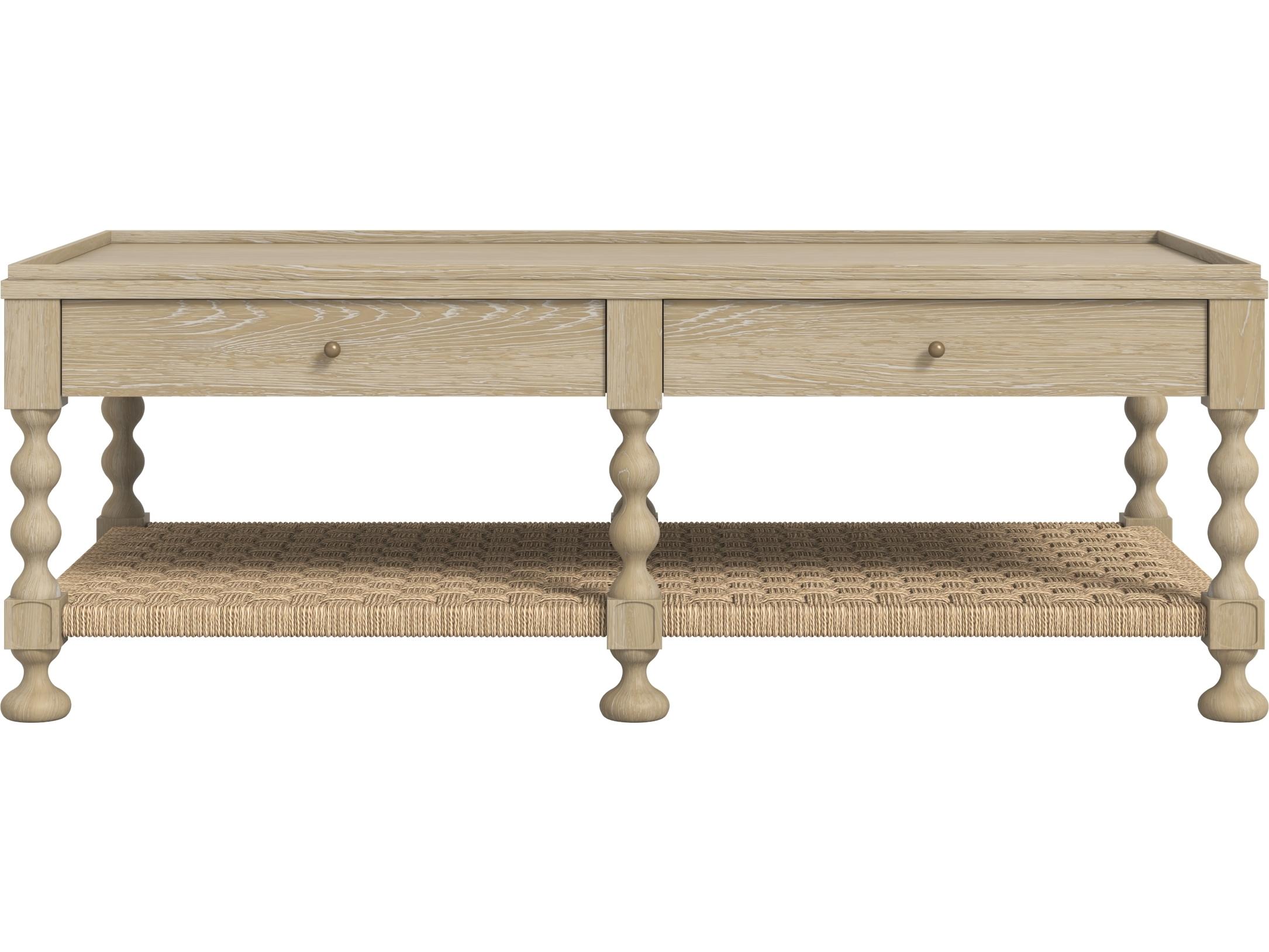 A.R.T. Furniture Haven Rectangular Wood Blonde Oak Sun Coffee Table