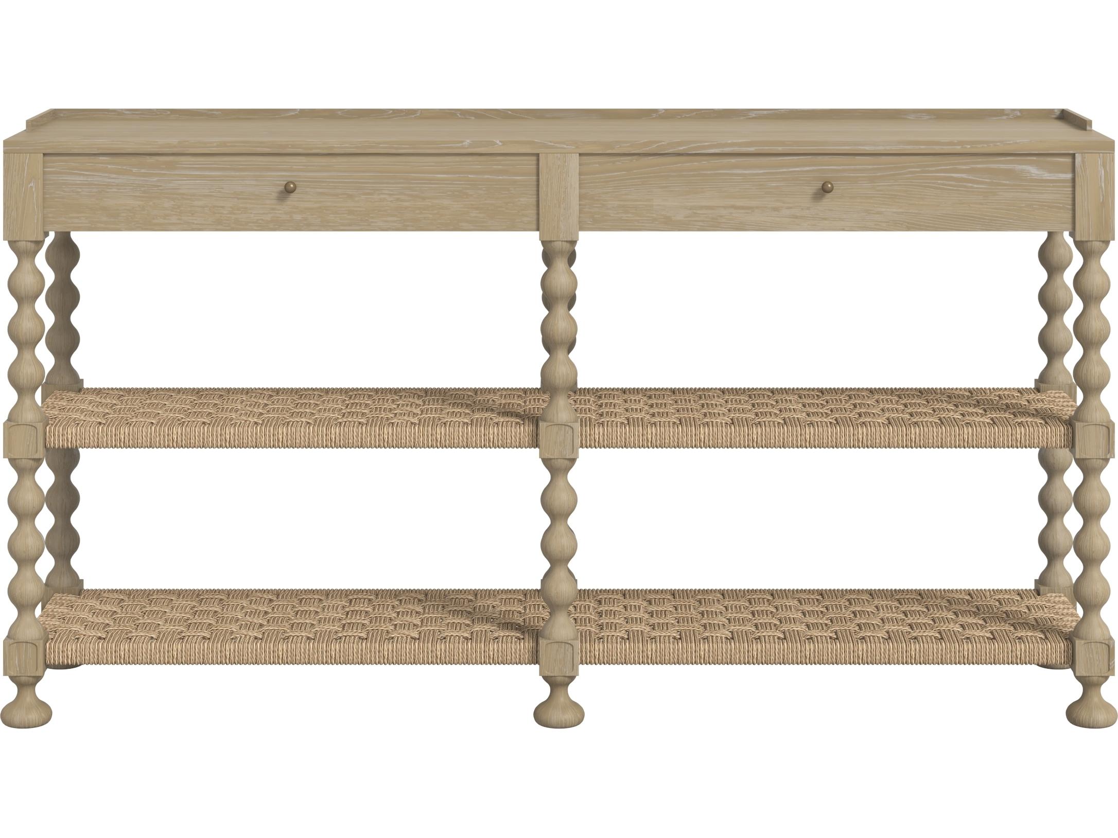 A.R.T. Furniture Haven Rectangular Wood Blonde Oak Sun Console Table