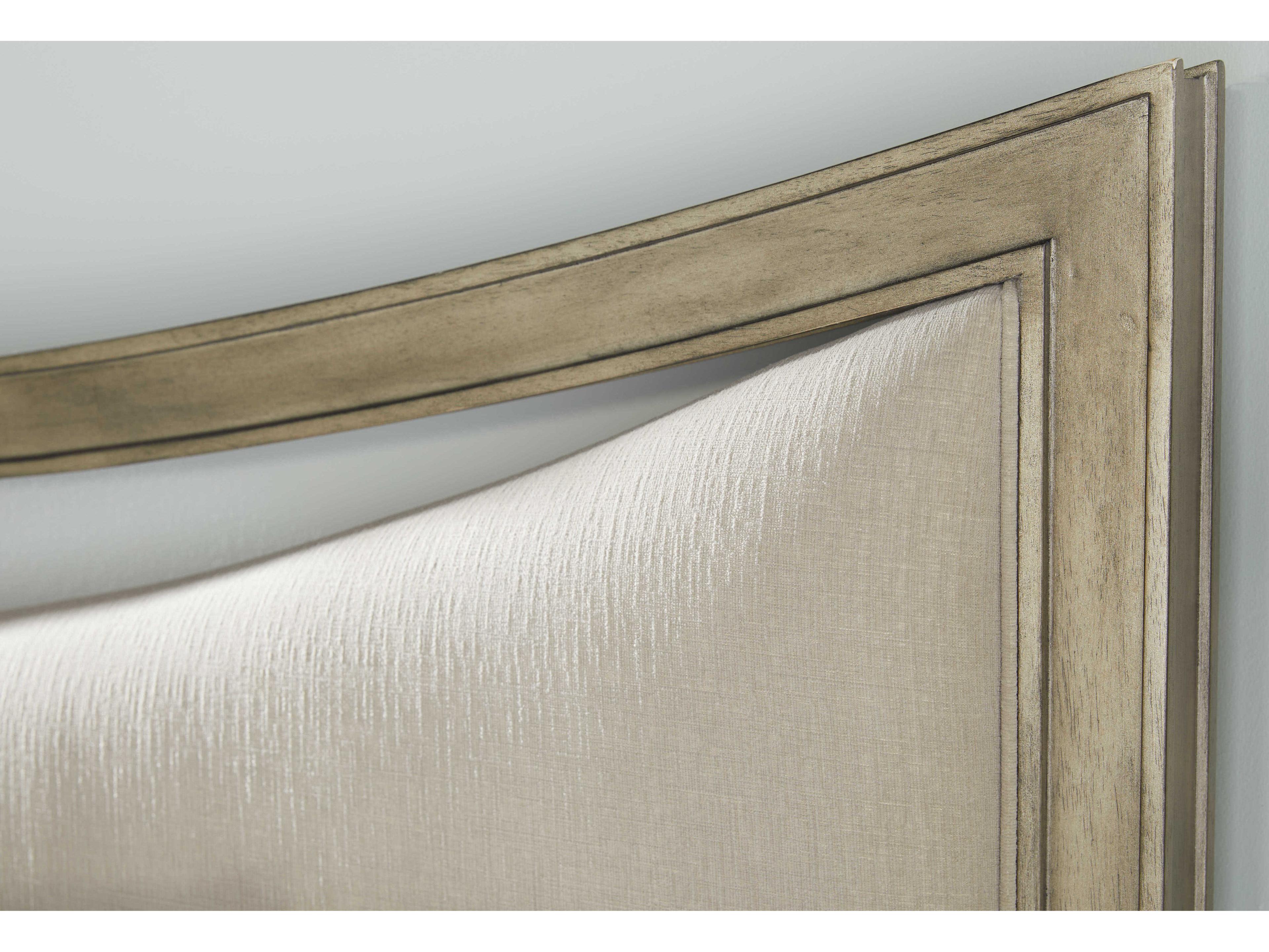 A.R.T. Furniture Cove Mica Gray Rubberwood Upholstered King Platform Bed