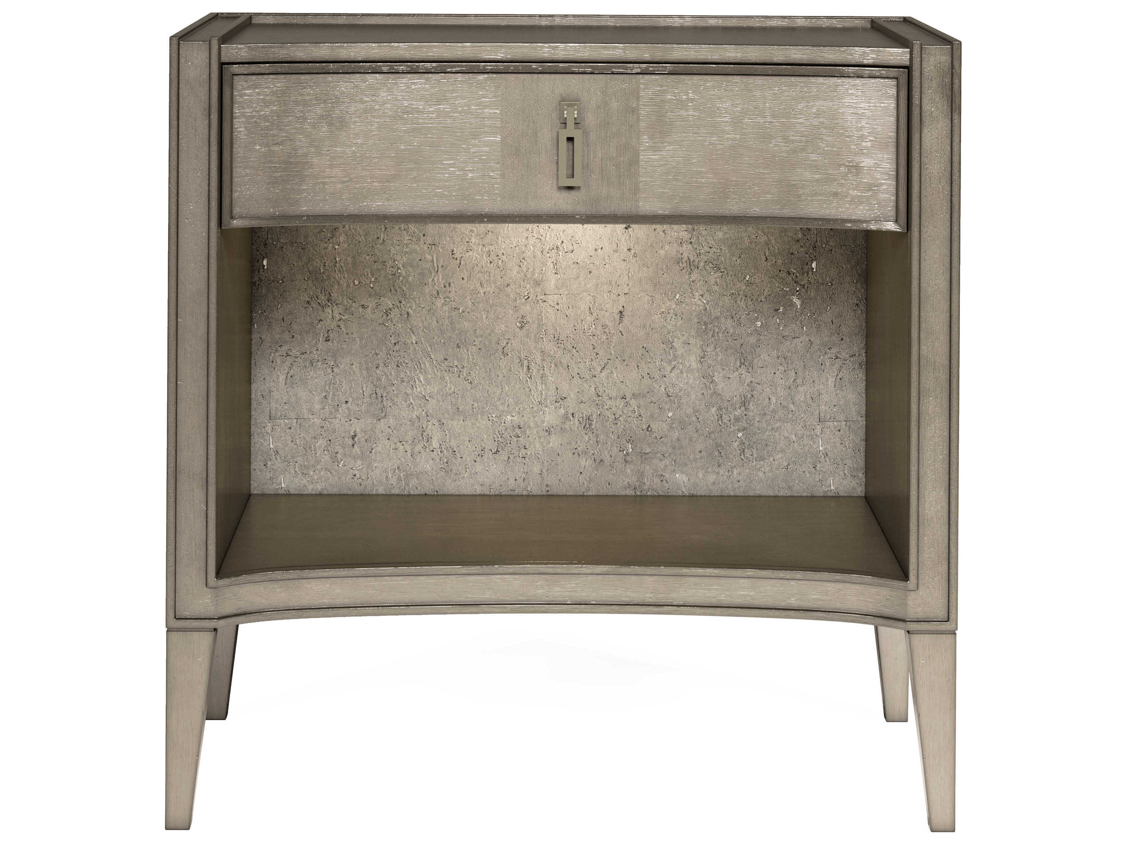 A.R.T. Furniture Cove 1-Drawer Silver Rubberwood Nightstand