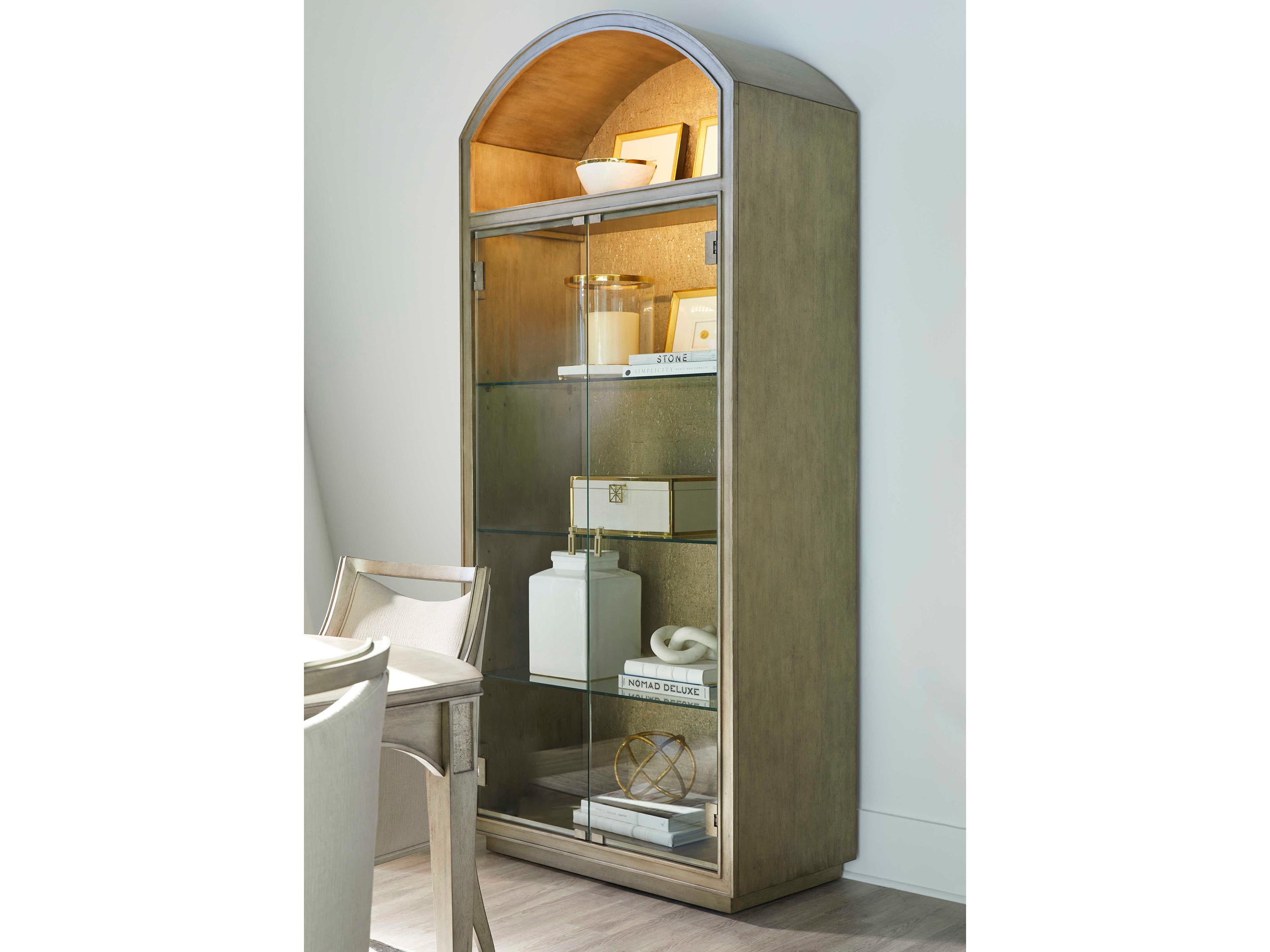 A.R.T. Furniture Cove Rubberwood Mica Display Cabinet