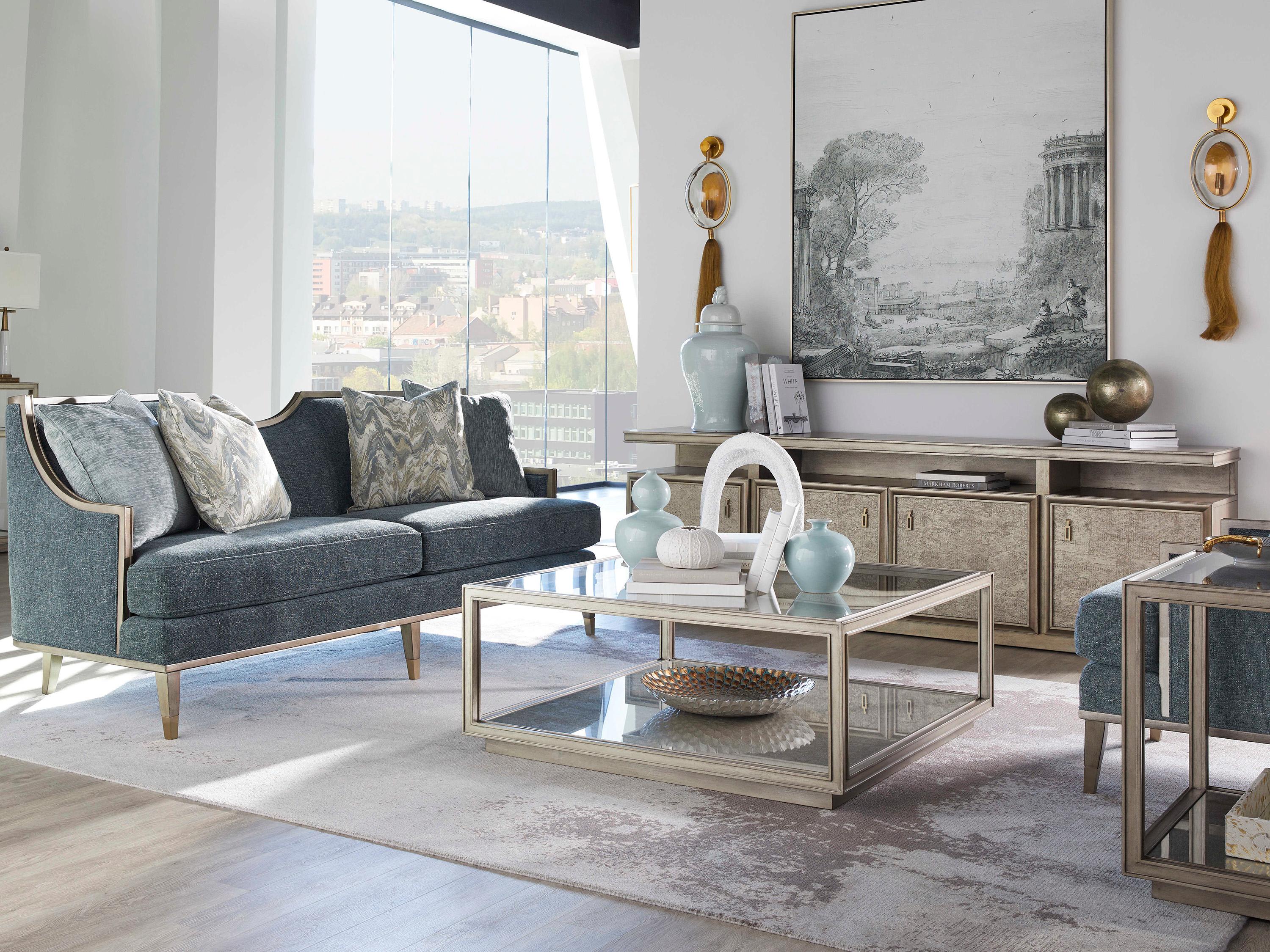 A.R.T. Furniture Cove Square Glass Mica Coffee Table