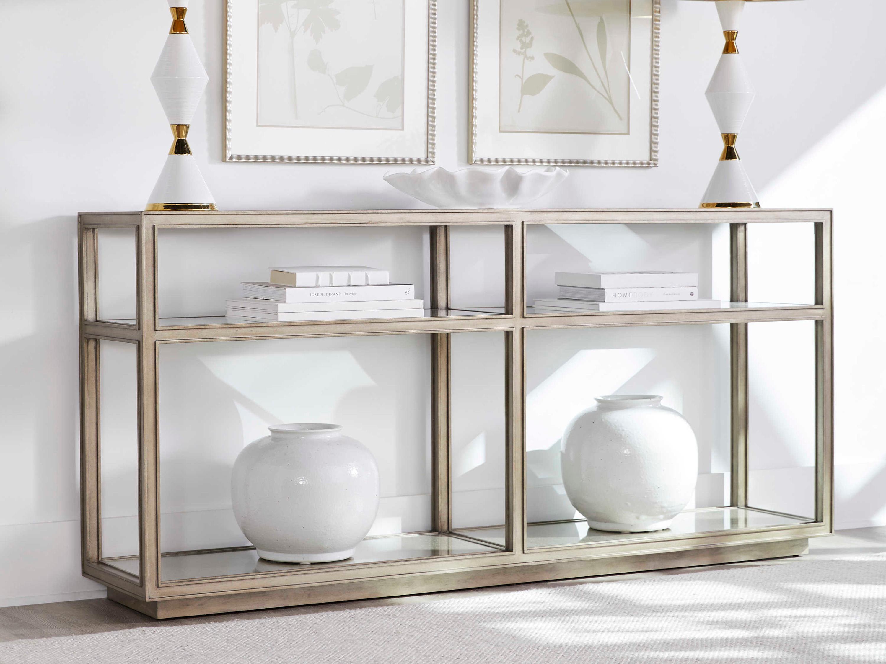 A.R.T. Furniture Cove Rectangular Glass Mica Console Table