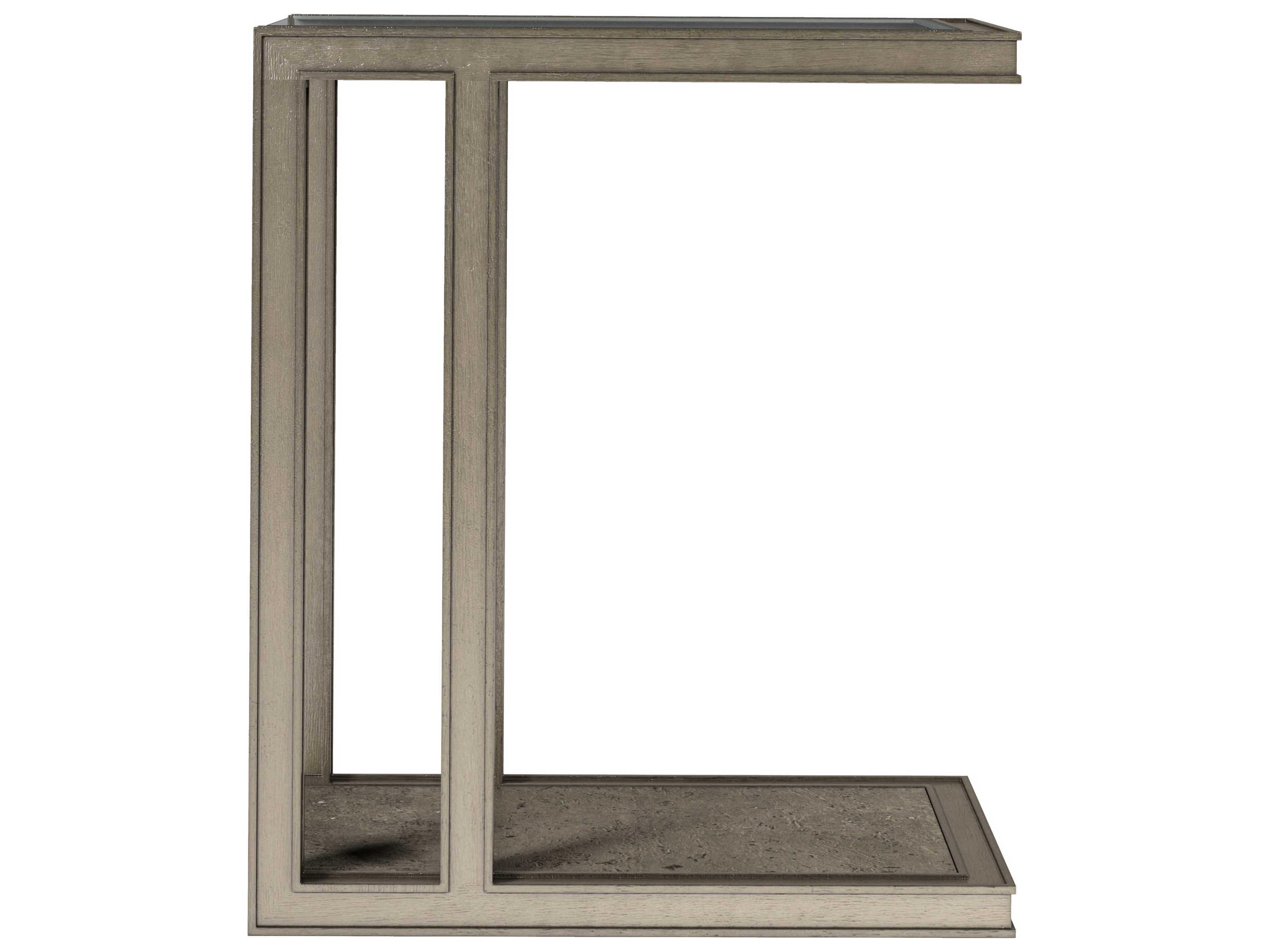 A.R.T. Furniture Cove Rectangular Glass Mica End Table