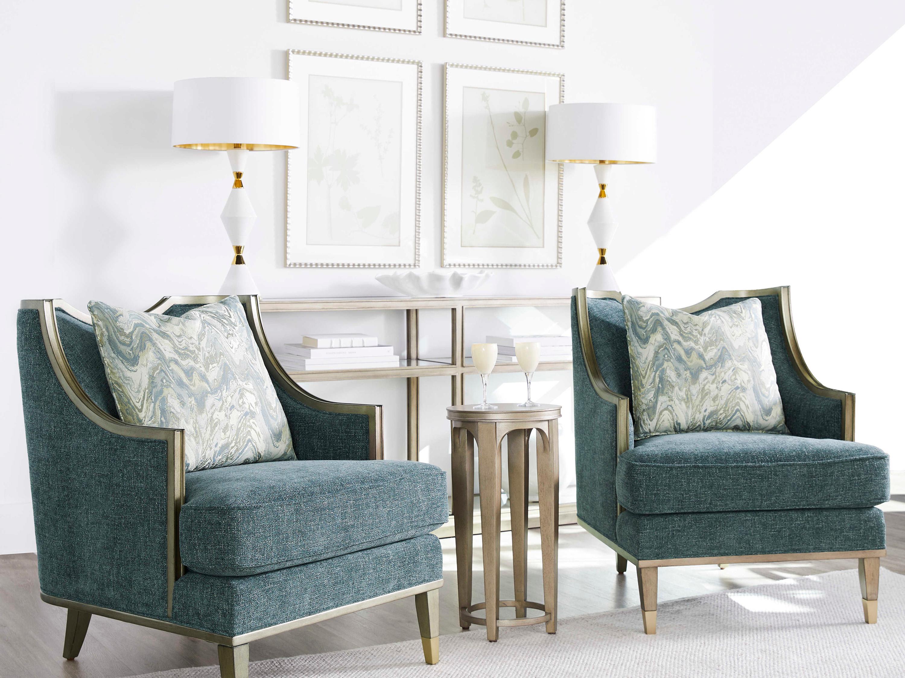 A.R.T. Furniture Cove Round Glass Mica End Table