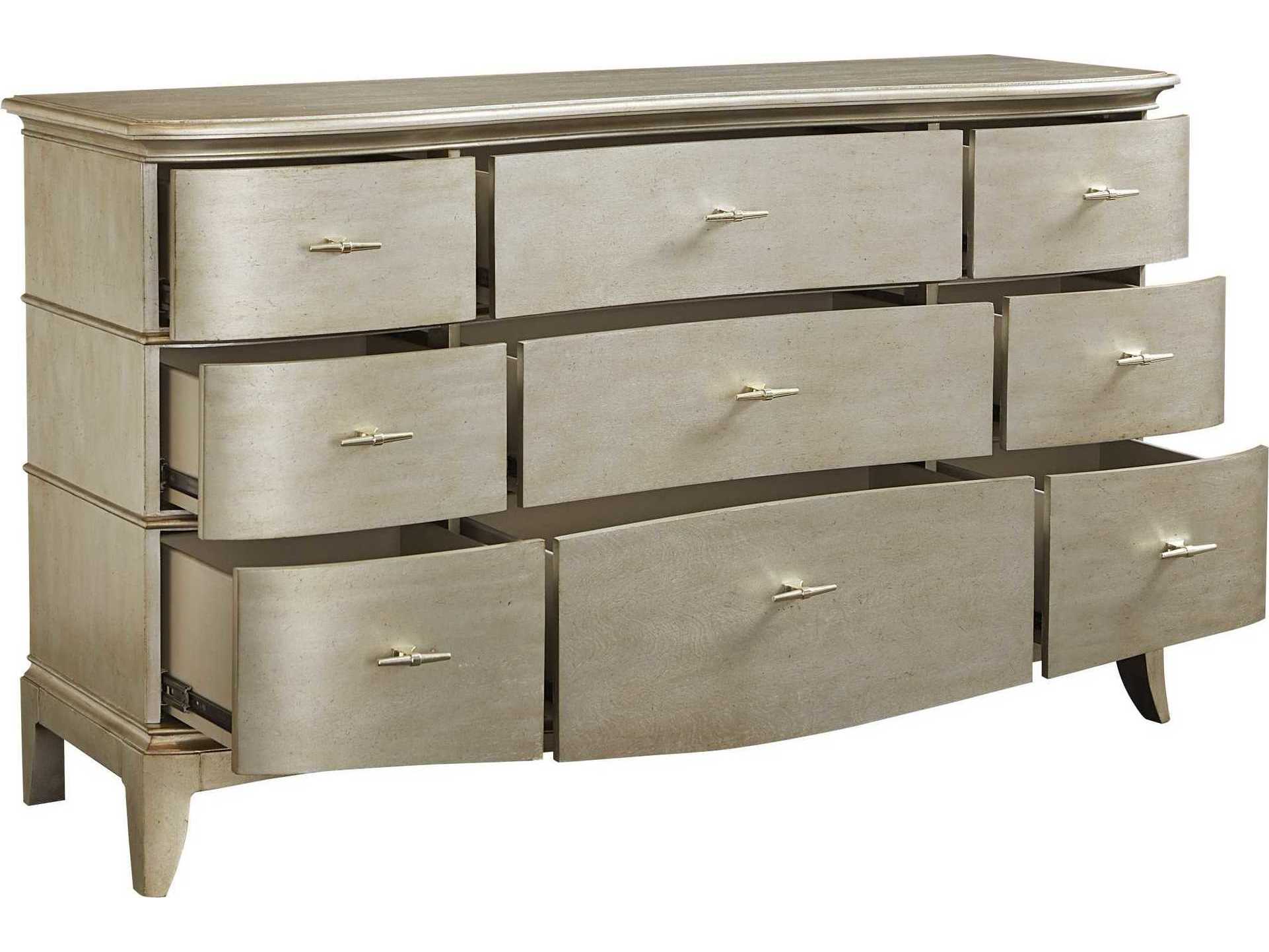 A.R.T. Furniture Starlite 9-Drawers Silver Parrawood Dresser