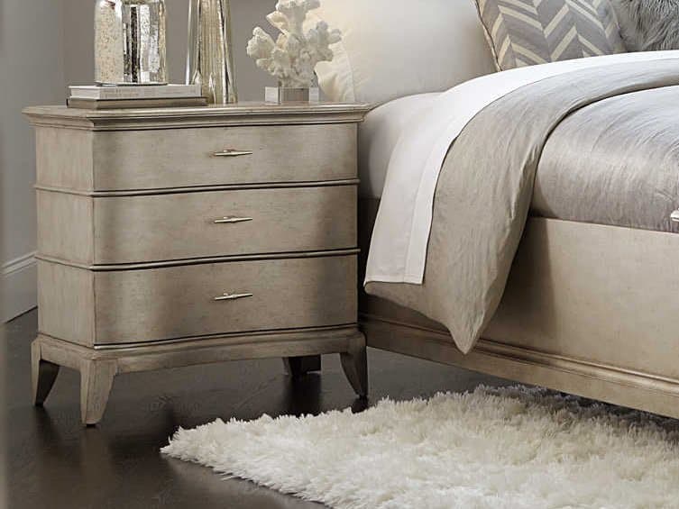 A.R.T. Furniture Starlite 3-Drawers Silver Parrawood Nightstand