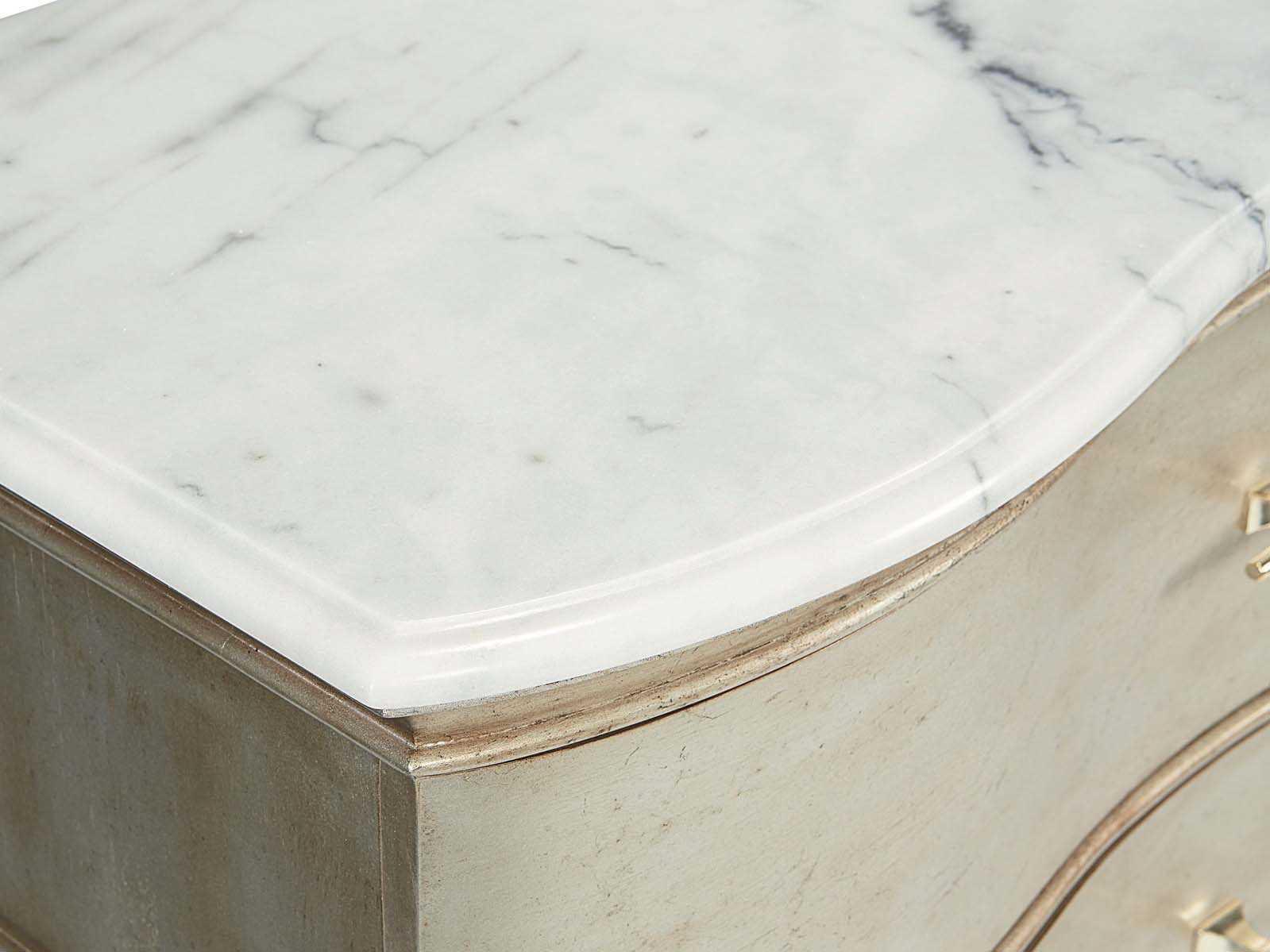 A.R.T. Furniture Starlite 3-Drawers Silver Parrawood Chest Nightstand