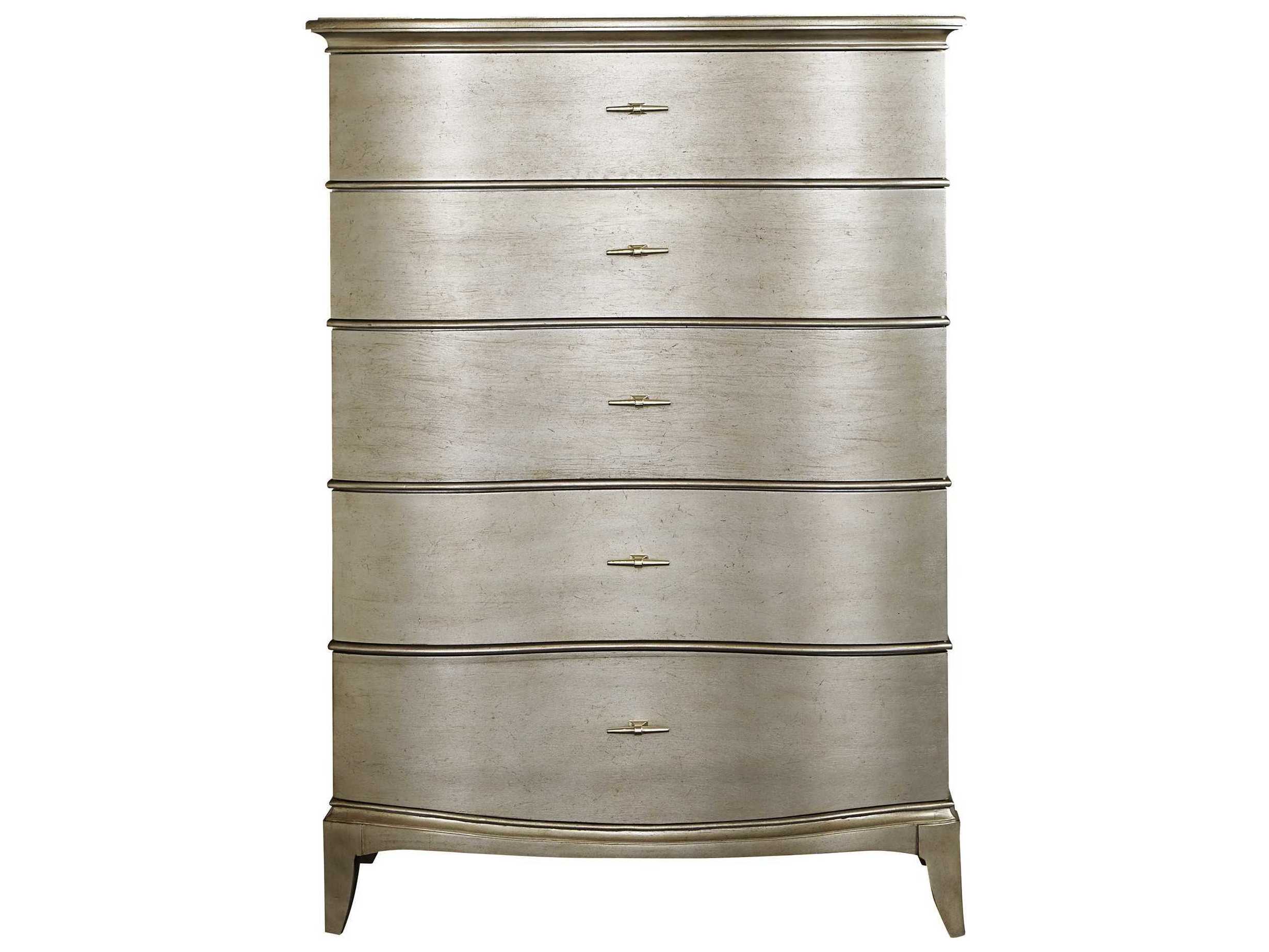 A.R.T. Furniture Starlite 5-Drawers Peri Silver Parrawood Accent Chest