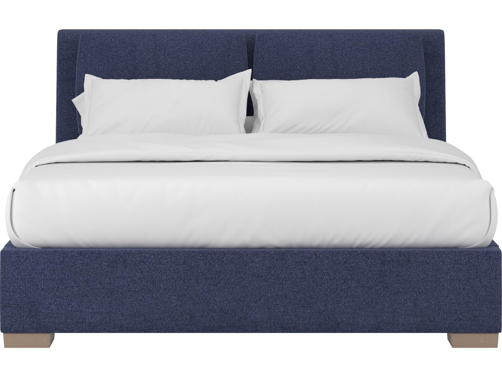 A.R.T. Furniture Upholstered Bed Program Eclipse Blue King Panel Bed ...