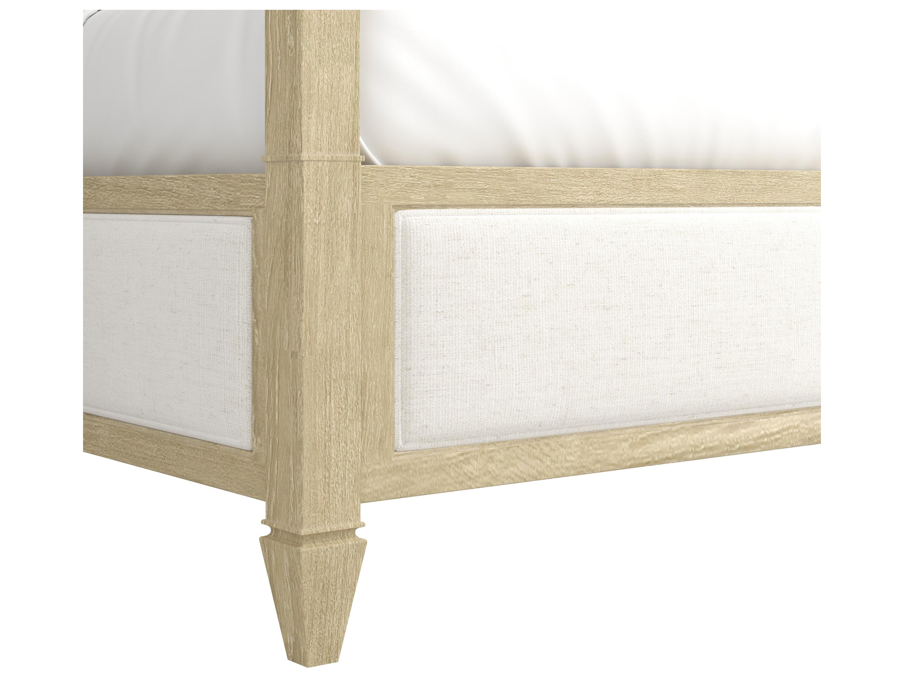 A.R.T. Furniture Eave Sundrenched White Oak Natural Parrawood Wood Queen Four Poster Bed