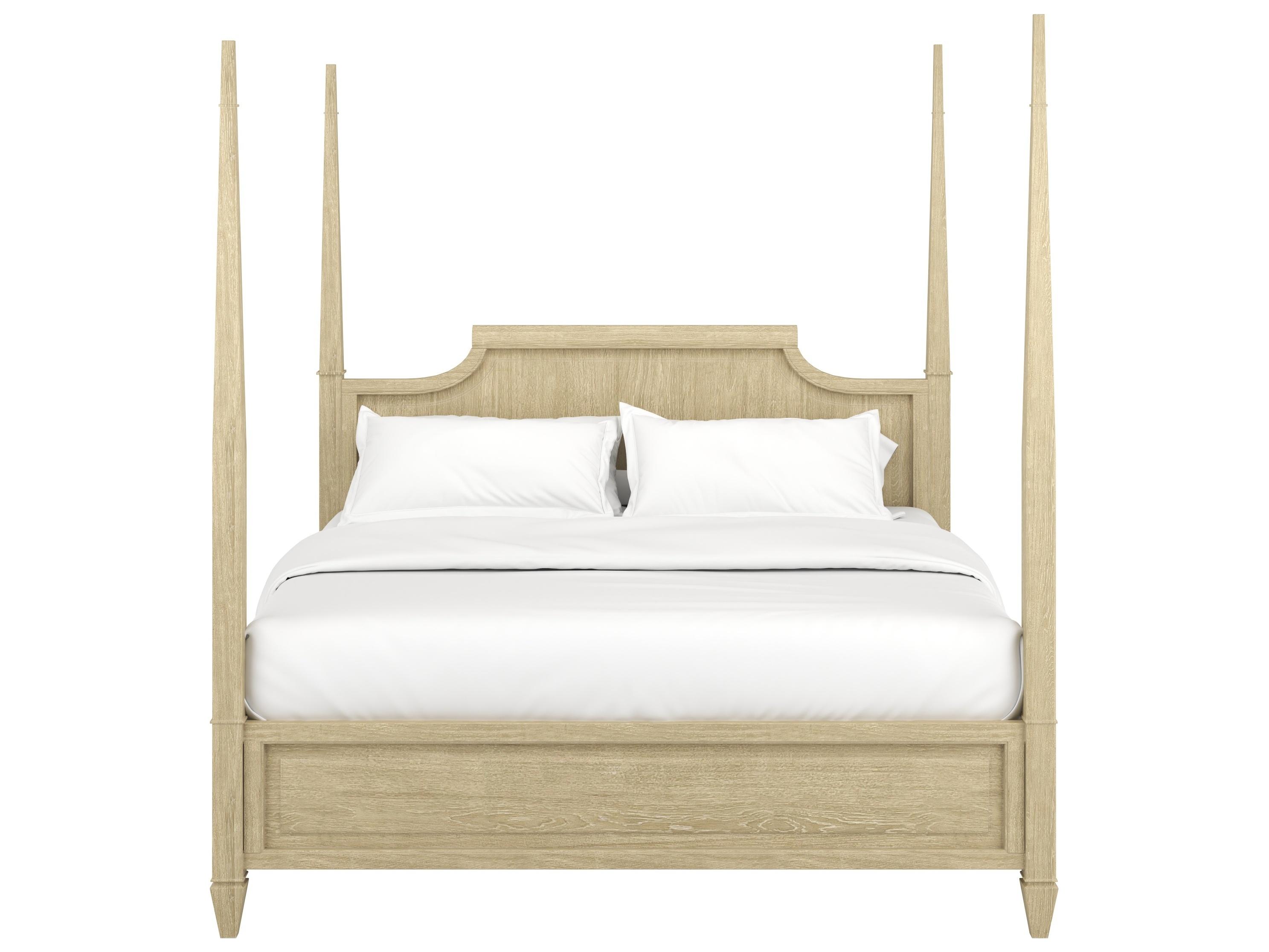 A.R.T. Furniture Eave Sundrenched Natural Oak Wood Queen Four Poster Bed