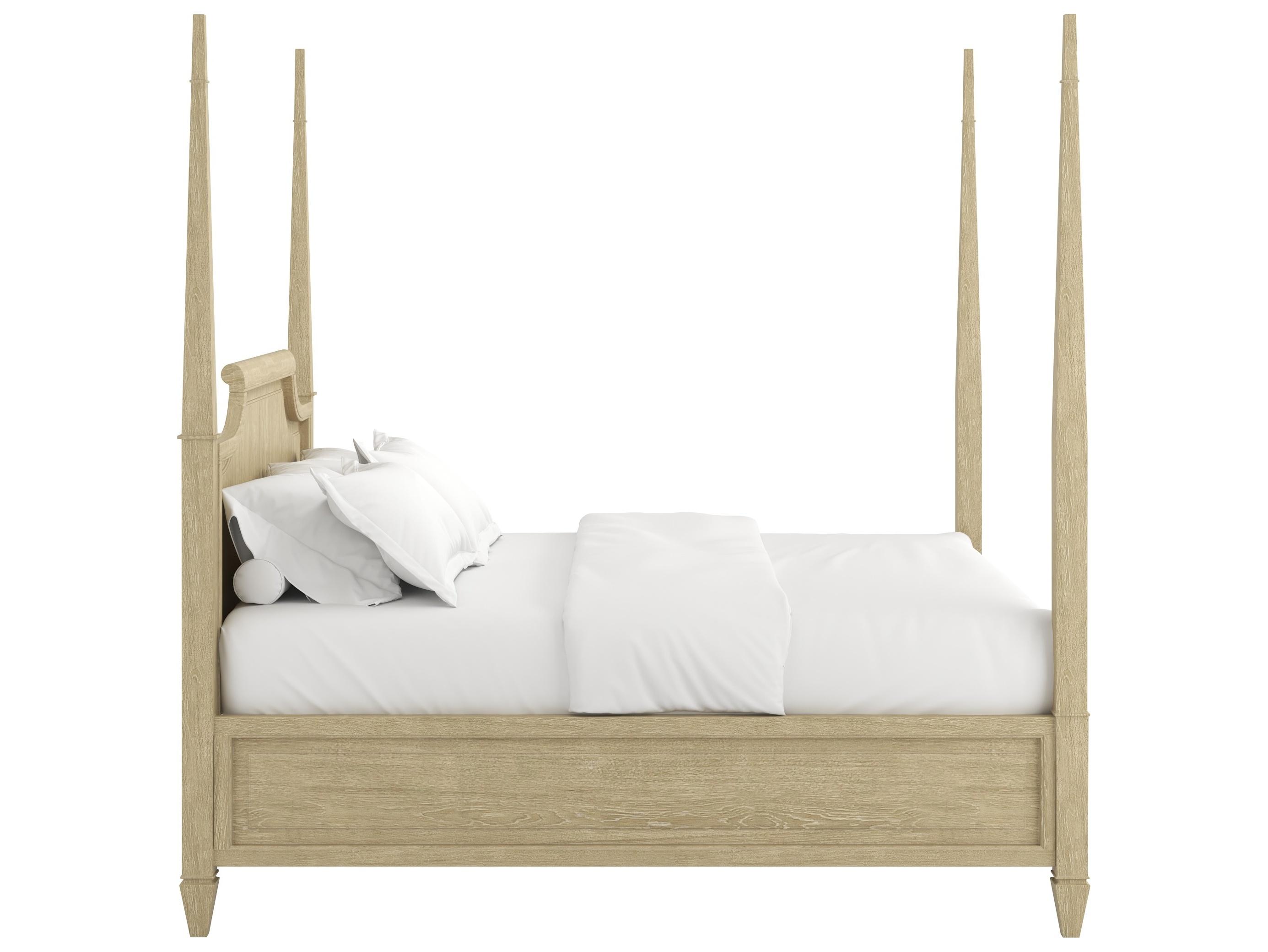 A.R.T. Furniture Eave Sundrenched Natural Oak Wood Queen Four Poster Bed