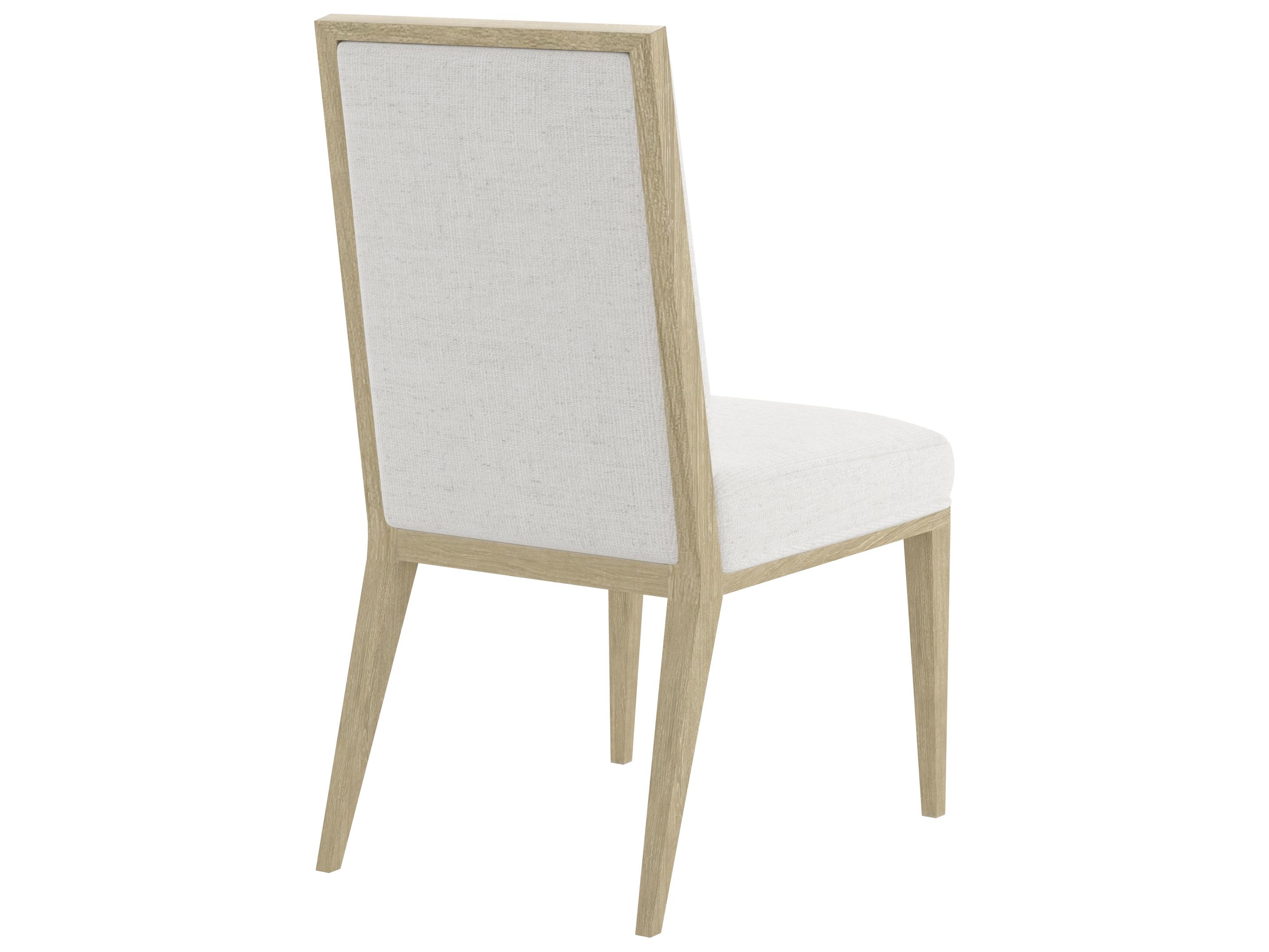 A.R.T. Furniture Eave Sundrenched Parrawood White Upholstered Armless Dining Chair Set of 2