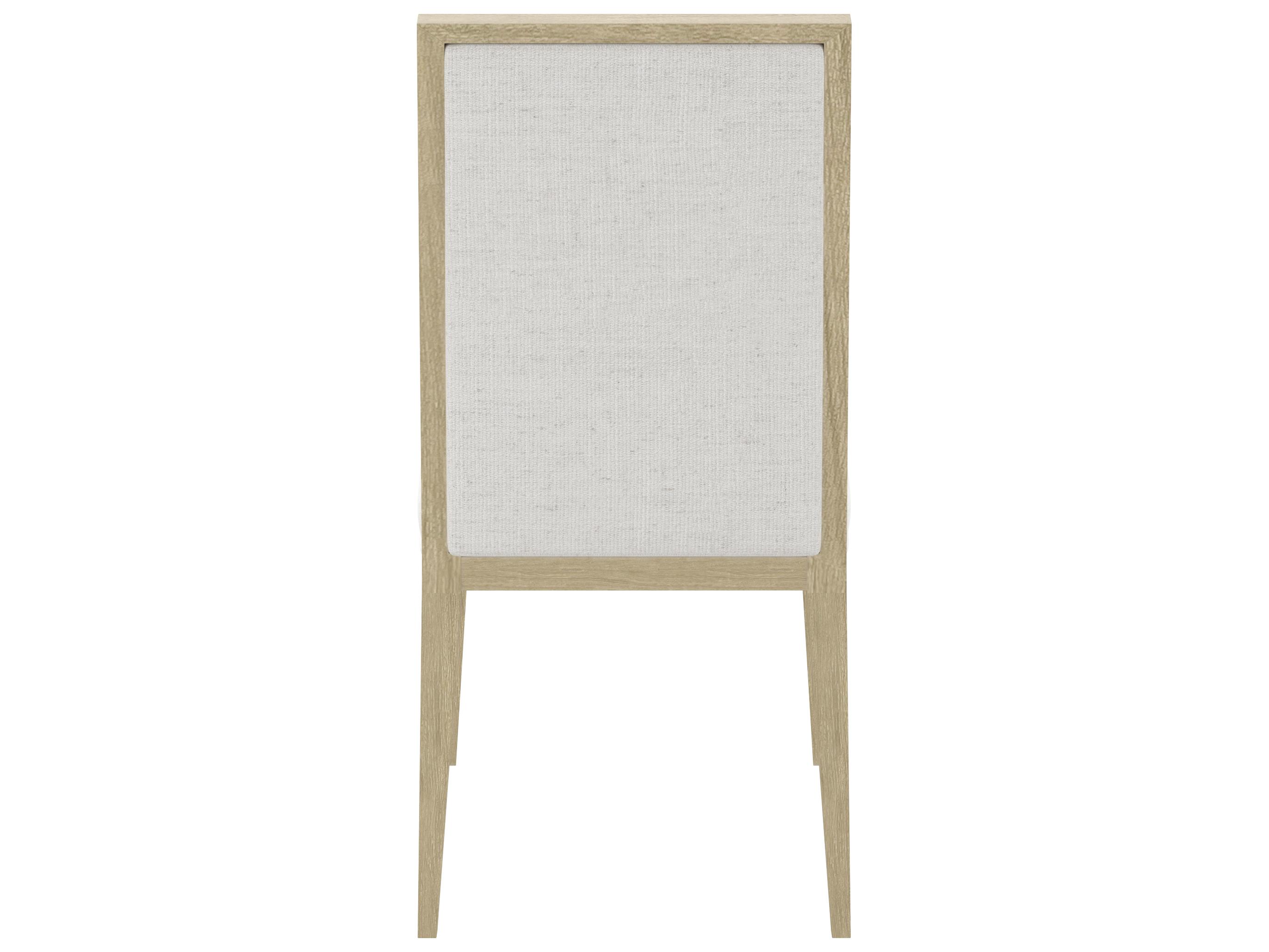 A.R.T. Furniture Eave Sundrenched Parrawood White Upholstered Armless Dining Chair Set of 2