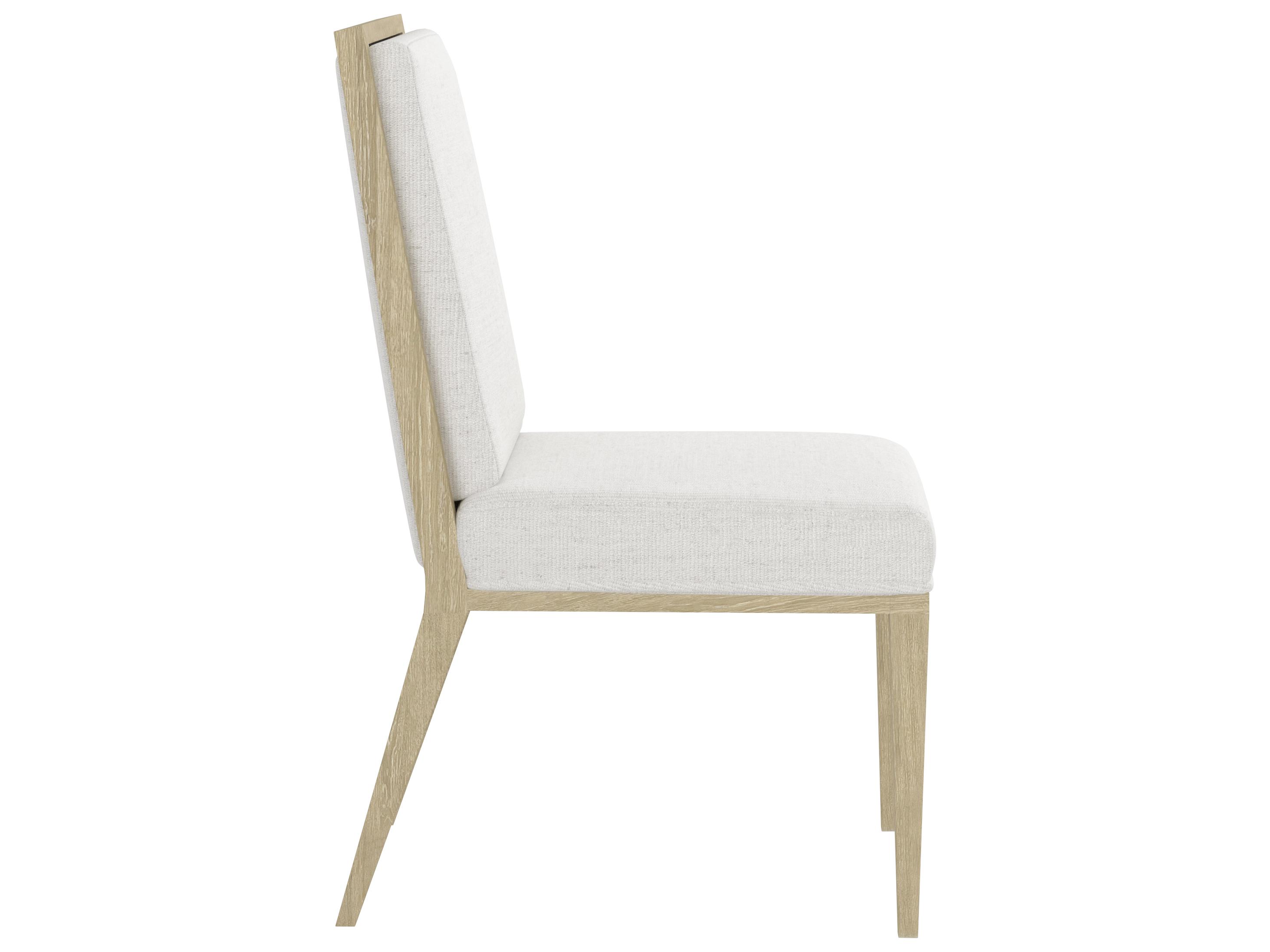 A.R.T. Furniture Eave Sundrenched Parrawood White Upholstered Armless Dining Chair Set of 2