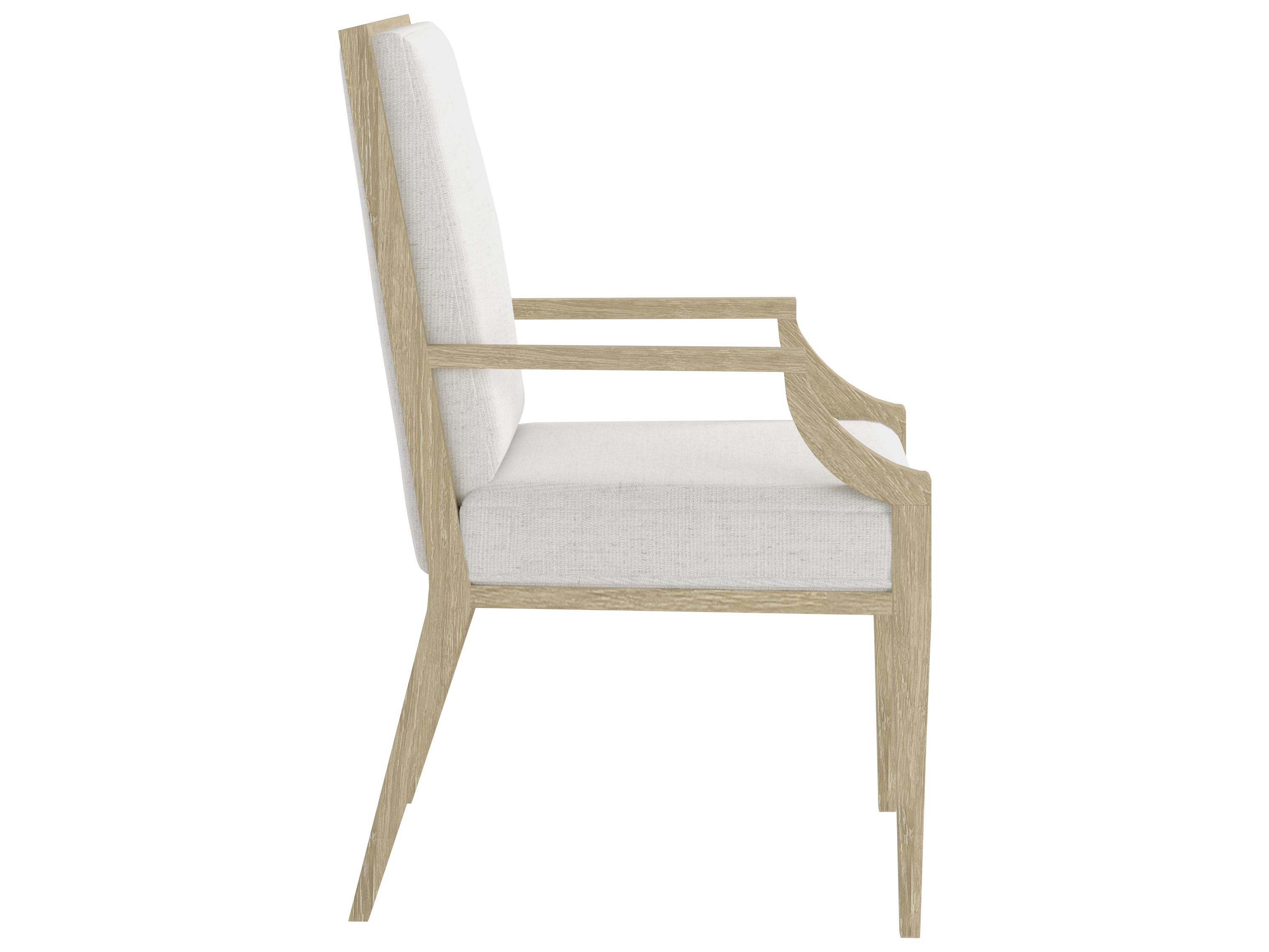 A.R.T. Furniture Eave Sundrenched Oak Wood Natural Upholstered Arm Dining Chair