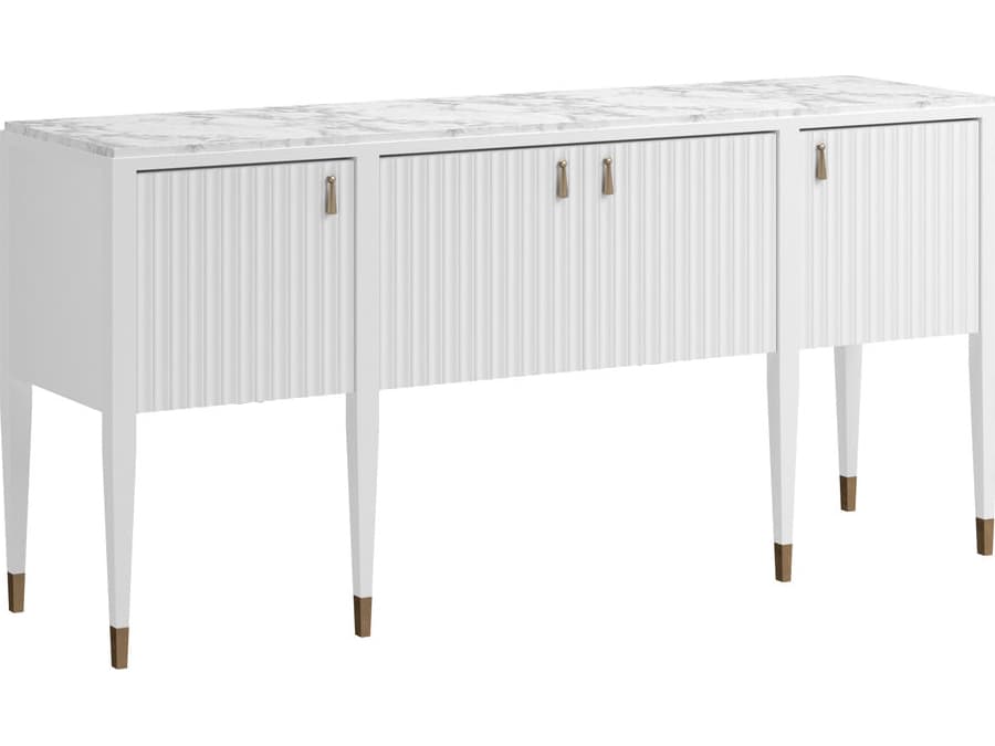 A.R.T. Furniture Eave Sundrenched 72" Parrawood Uplifting White Sideboard