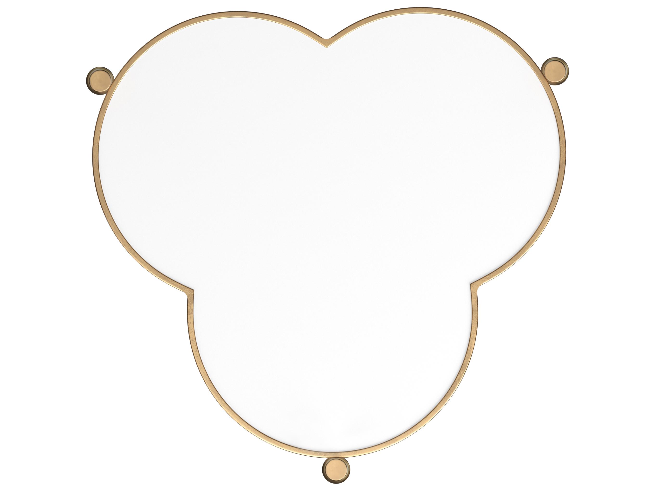 A.R.T. Furniture Eave Sundrenched Marble White Antique Brass End Table