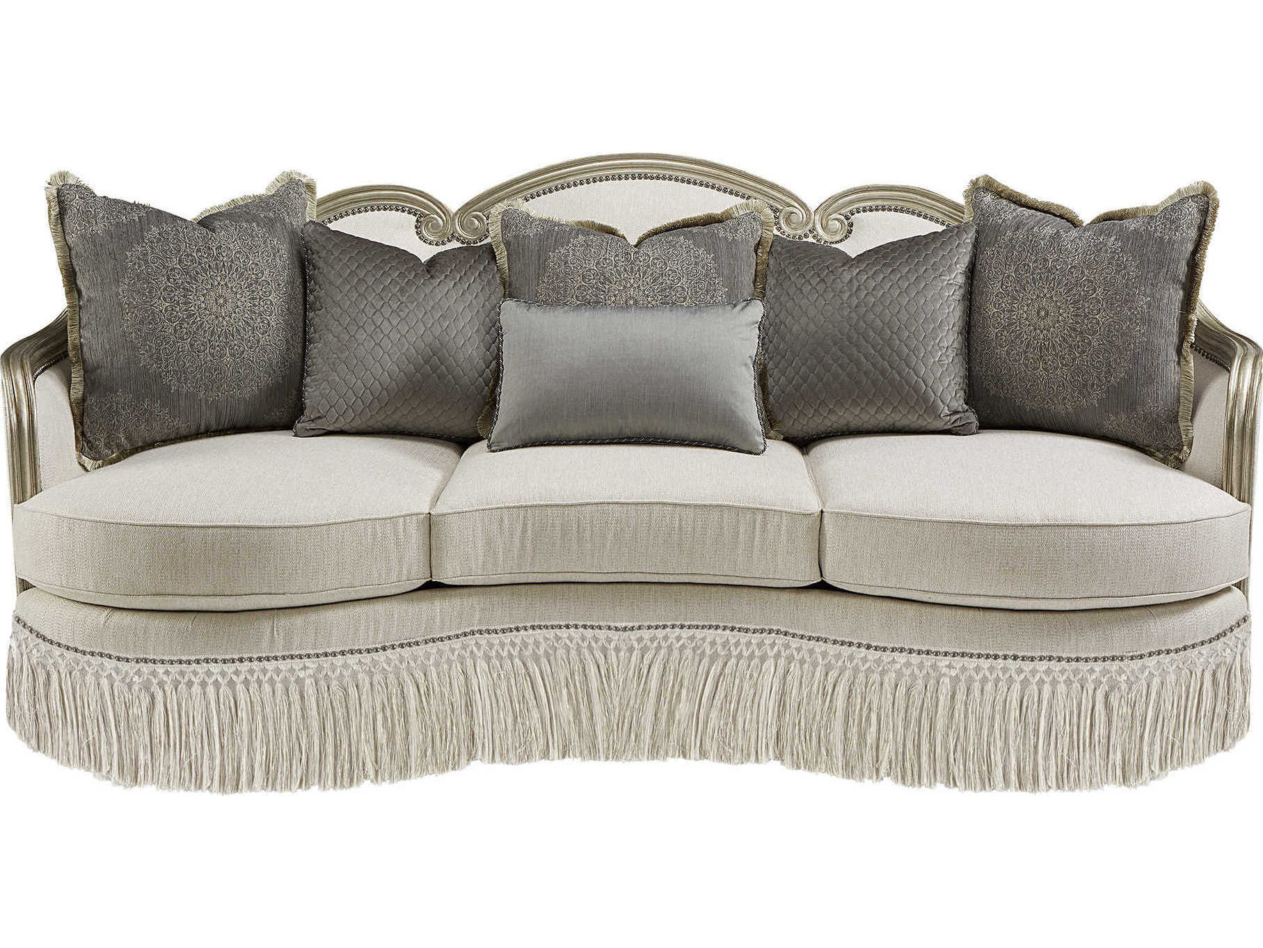A.R.T. Furniture Giovanna Bezel Beige Upholstered Sofa
