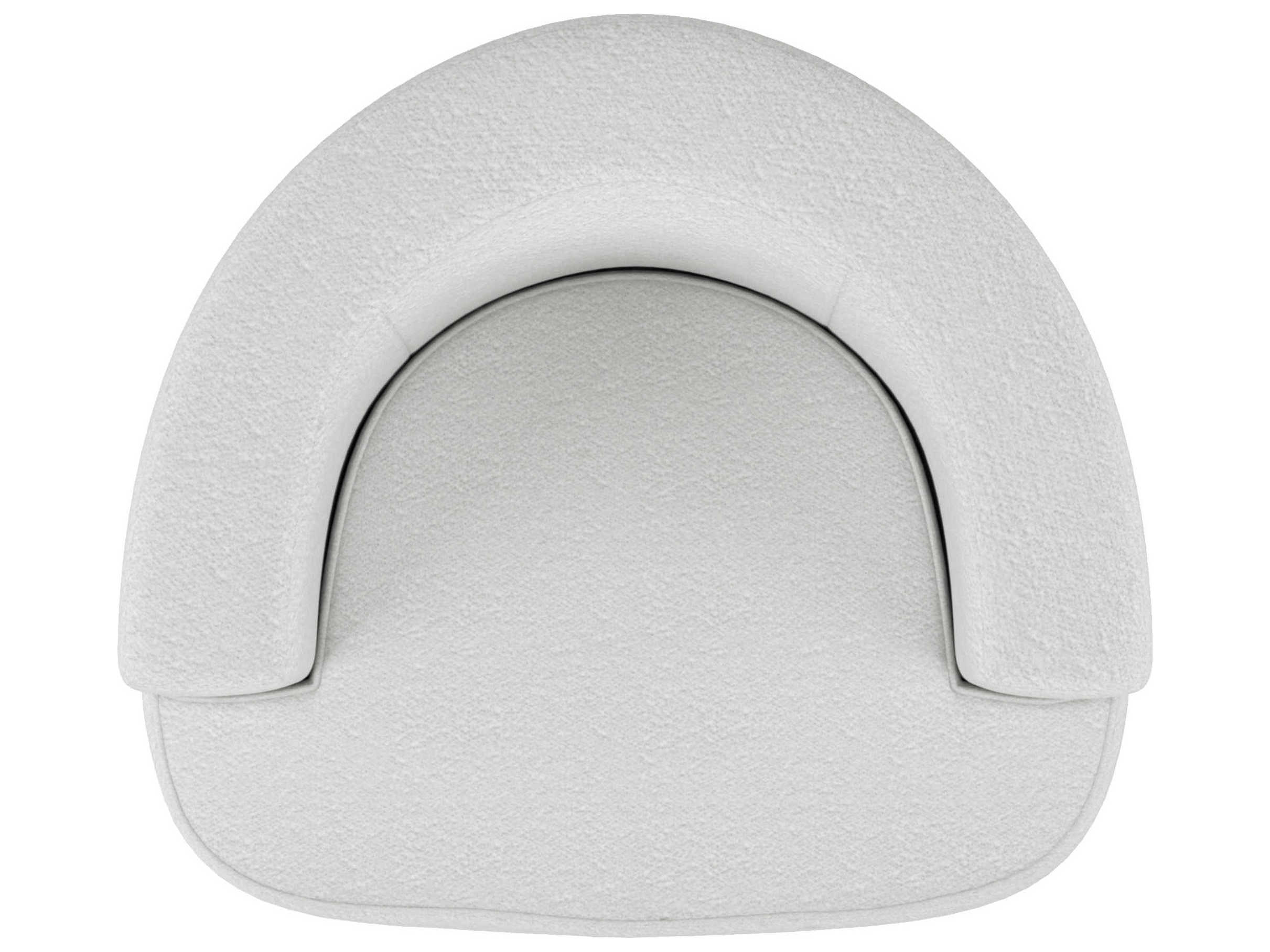 A.R.T. Furniture Cassat Swivel White Fabric Accent Chair