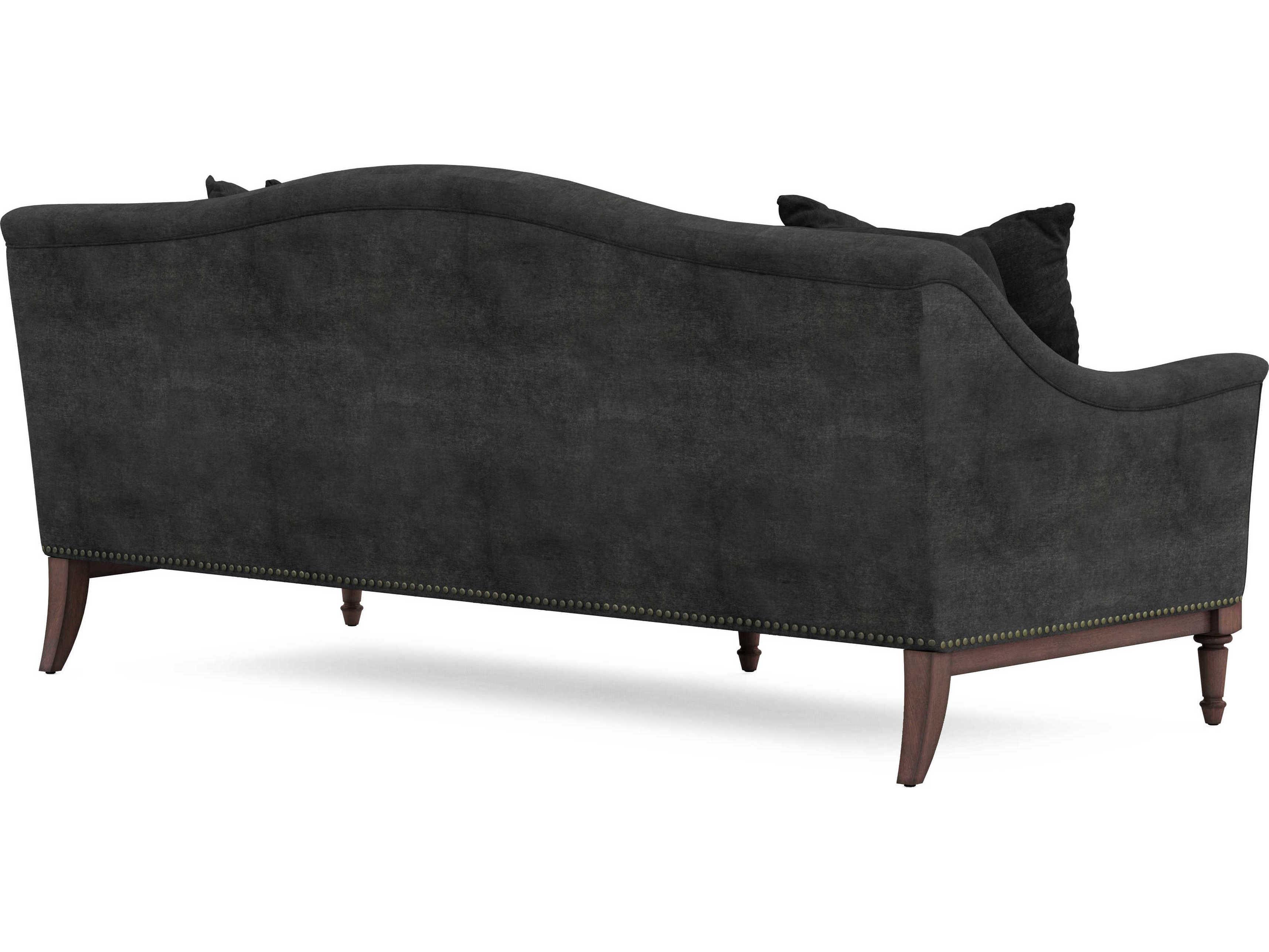 A.R.T. Furniture Magritte Napa Mahogany Black Upholstered Sofa