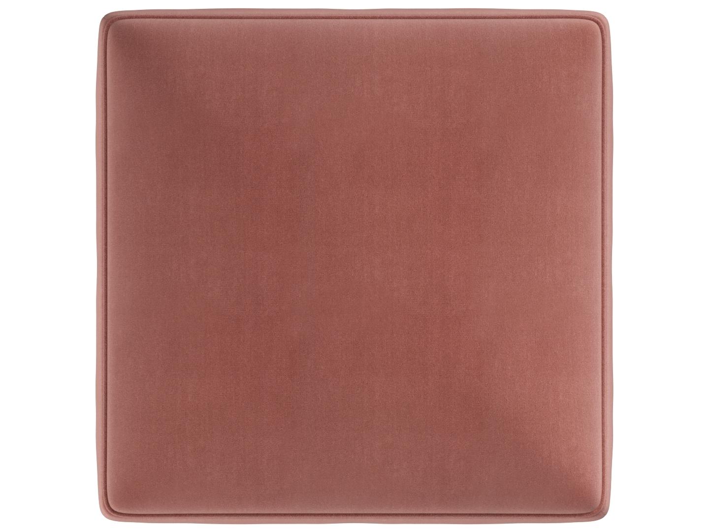 A.R.T. Furniture Artisan Upholstery Pink Velvet Upholstered Ottoman