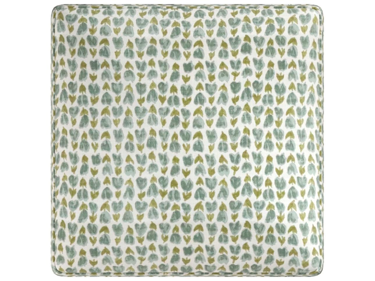 A.R.T. Furniture Artisan Upholstery Green Upholstered Ottoman