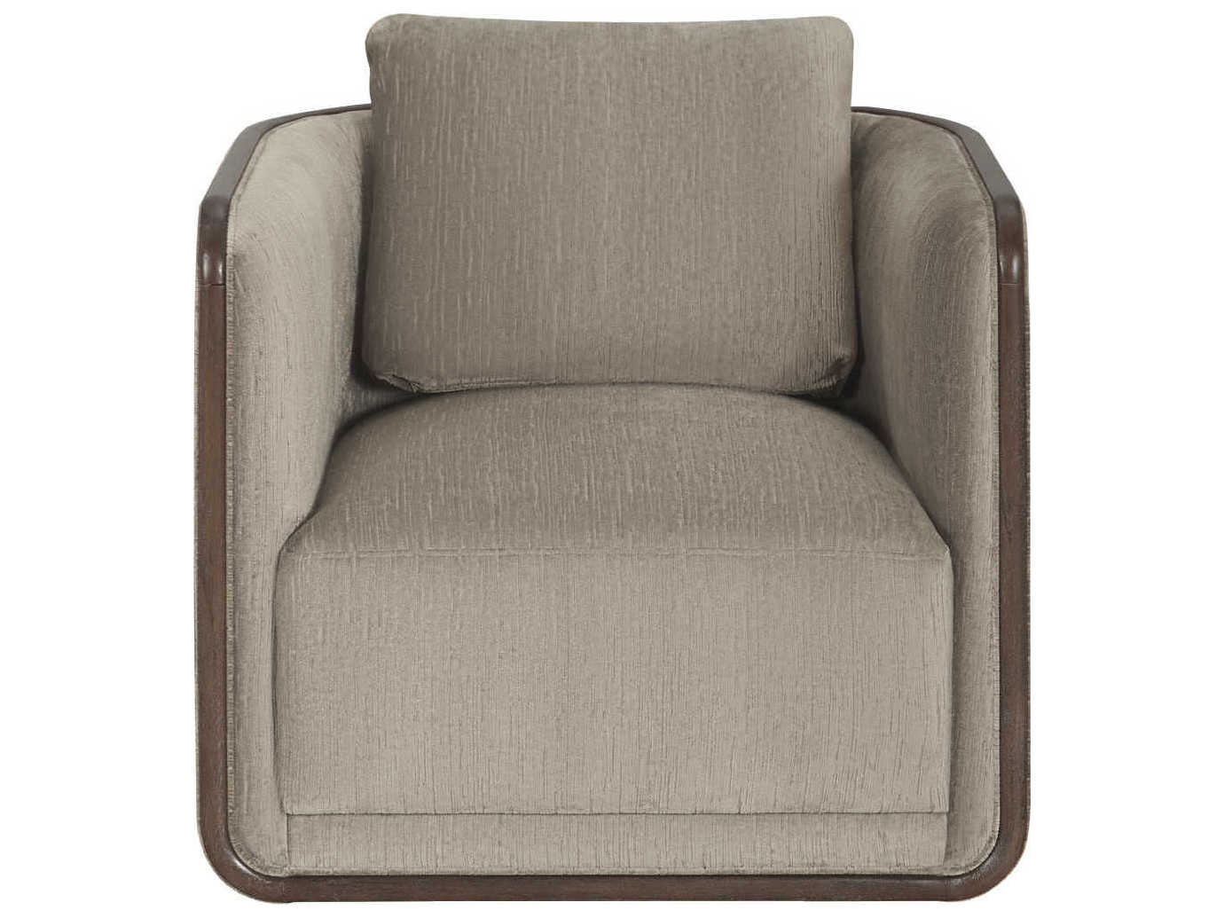 A.R.T. Furniture Sagrada Swivel Brown Fabric Accent Chair