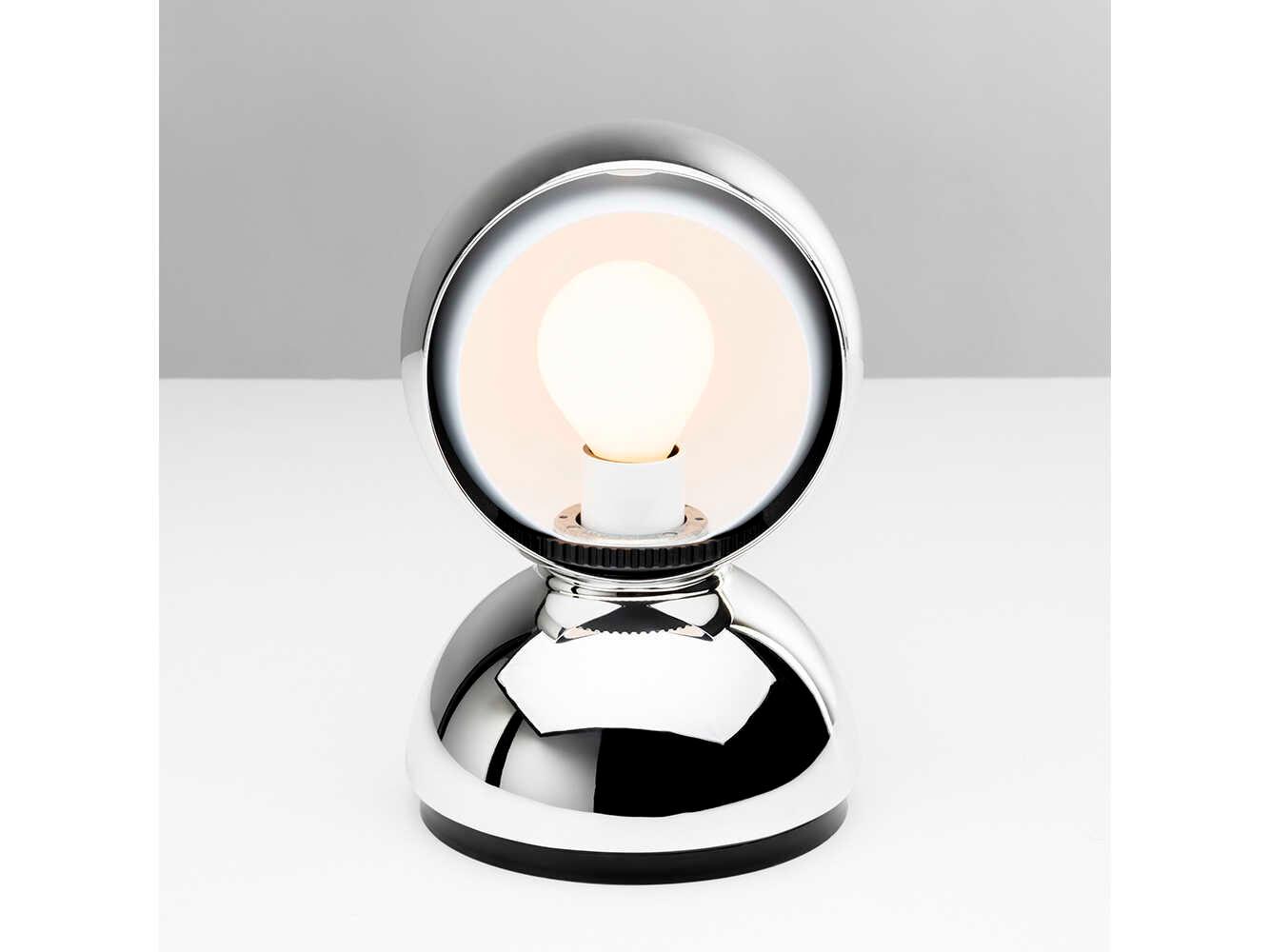 Artemide Eclisse Mirror Silver Table Lamp