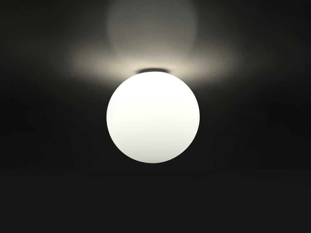 Artemide Dioscuri White Globe Flush Mount