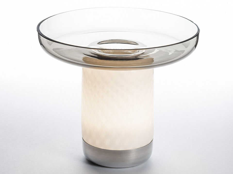 Artemide Bonta Grey Smoke Table Lamp