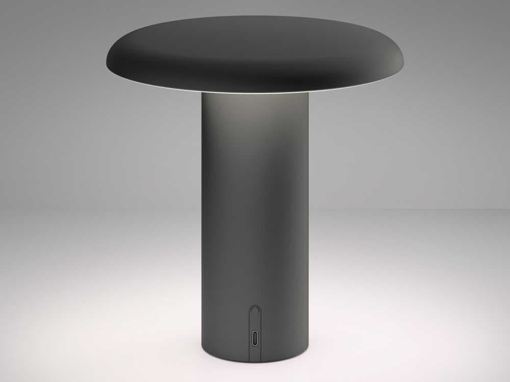 Artemide Takku Black Table Lamp
