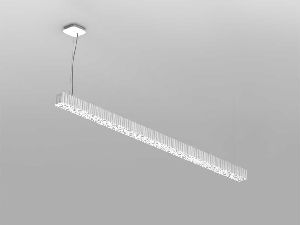Artemide Calipso White Linear Island Pendant