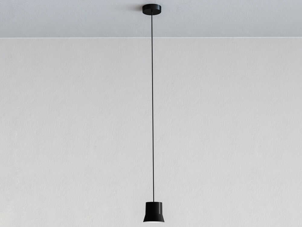 Artemide Gio Black Cylinder Mini Pendant