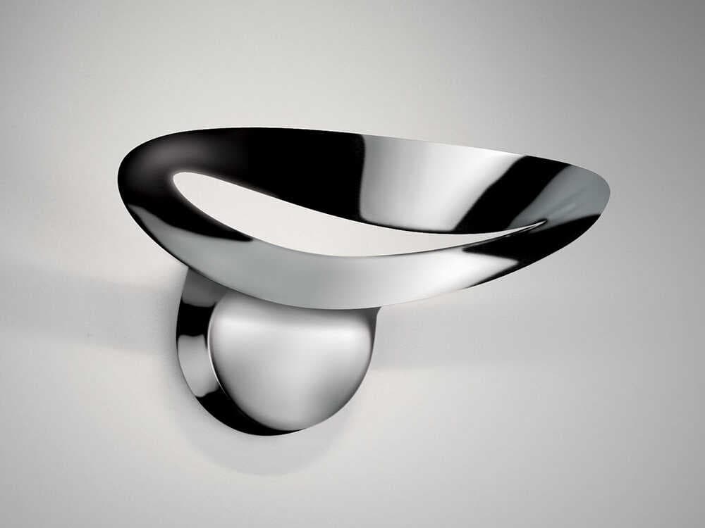 Artemide Mesmeri Polished Aluminum Steel Wall Sconce