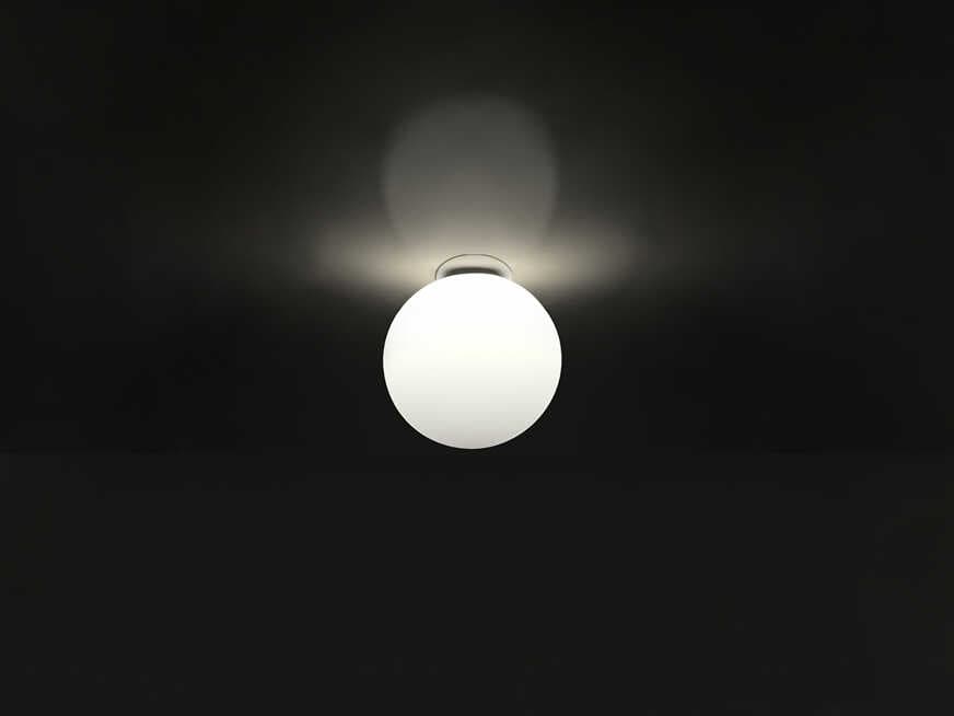 Artemide Dioscuri White Globe Flush Mount