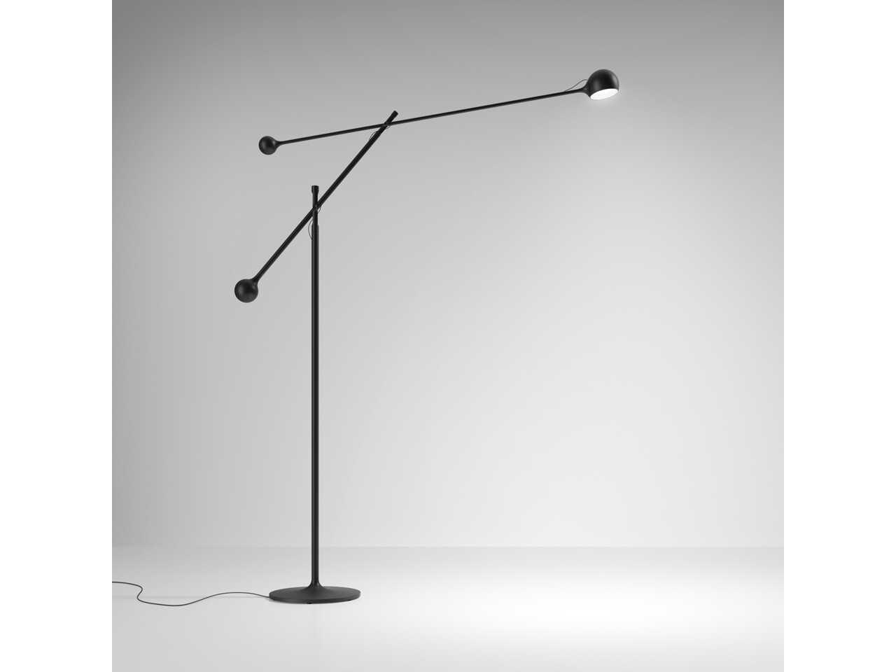 Artemide Ixa Anthracite Grey Black Floor Lamp