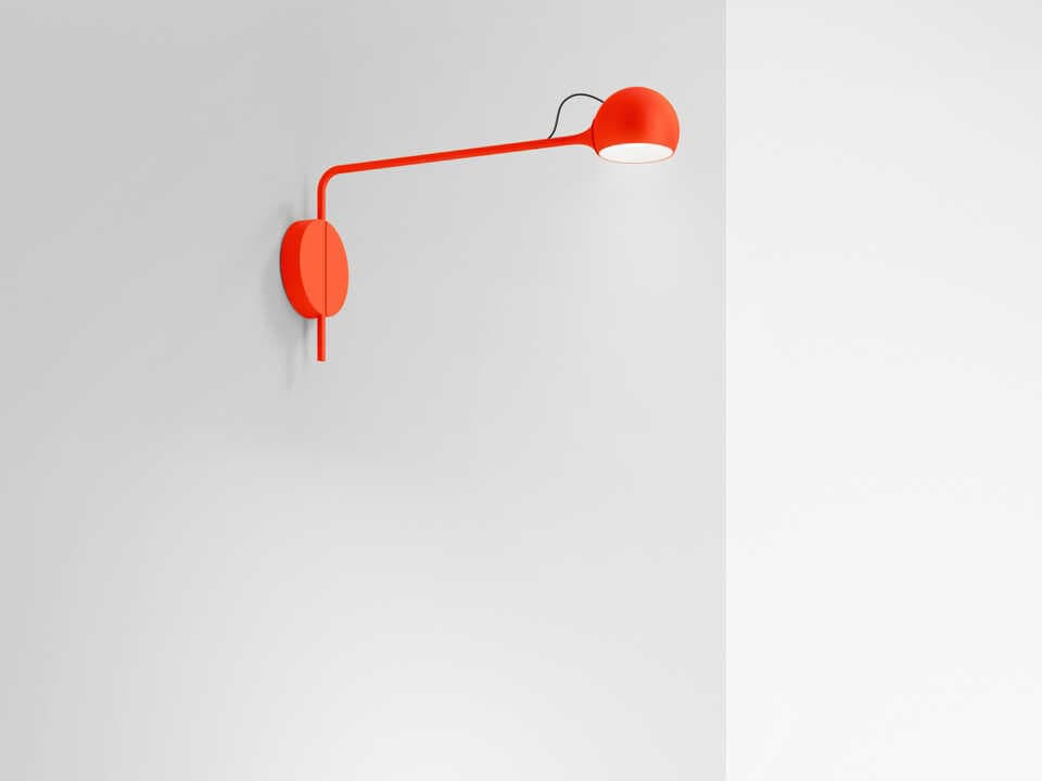 Artemide Ixa Red Swing Wall Sconce